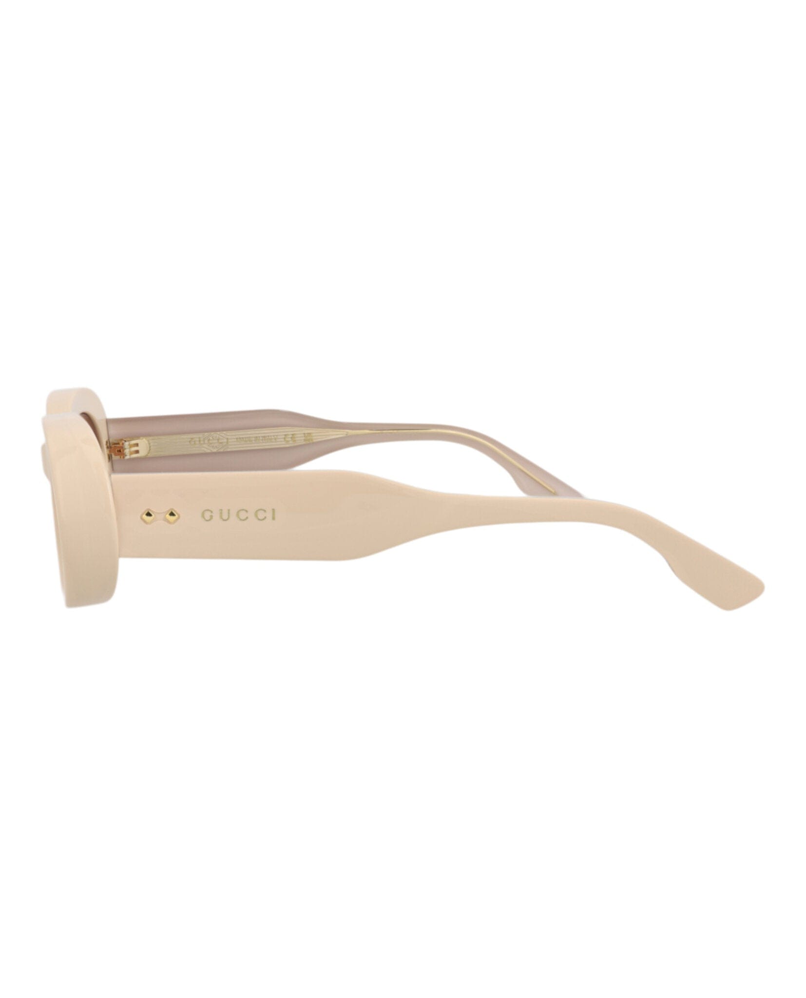 Gucci Womens Round/Oval Beige Beige Brown Fashion Designer Eyewear