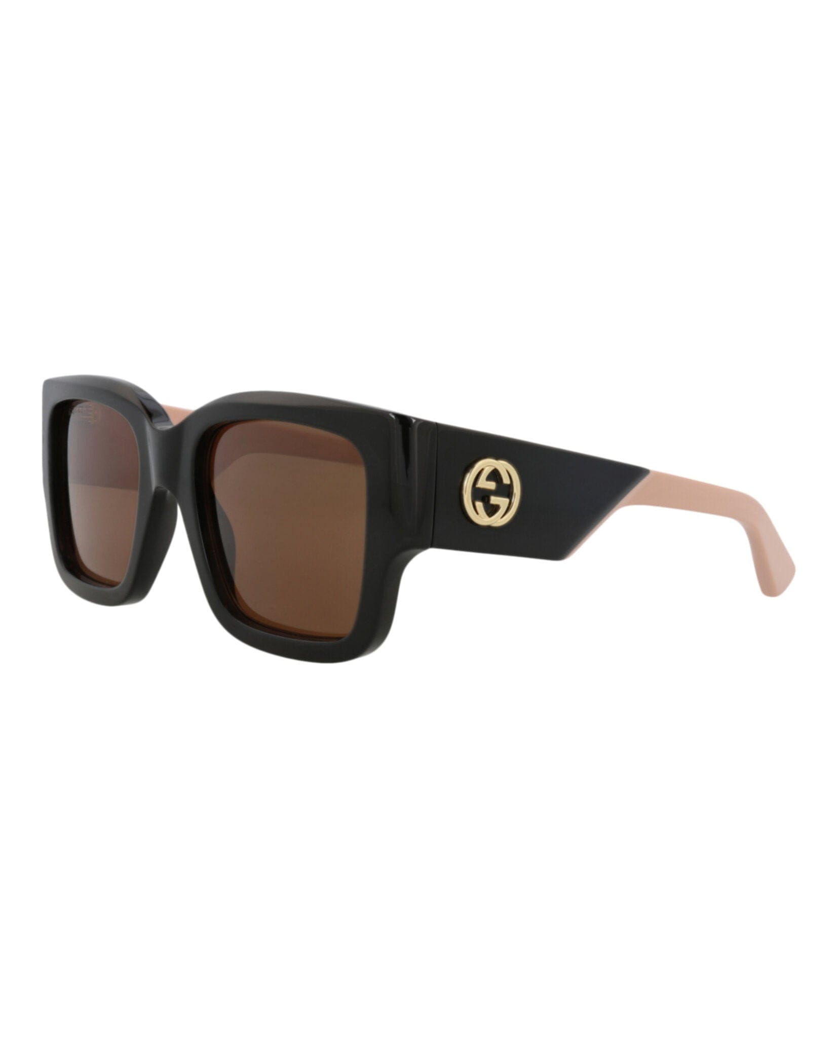 Gucci Womens Square/Rectangle Black Pink Brown Fashion Designer Eyewear