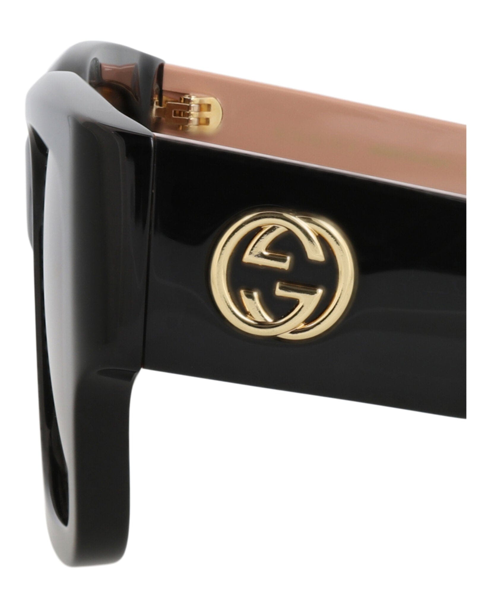 Gucci Womens Square/Rectangle Black Pink Brown Fashion Designer Eyewear