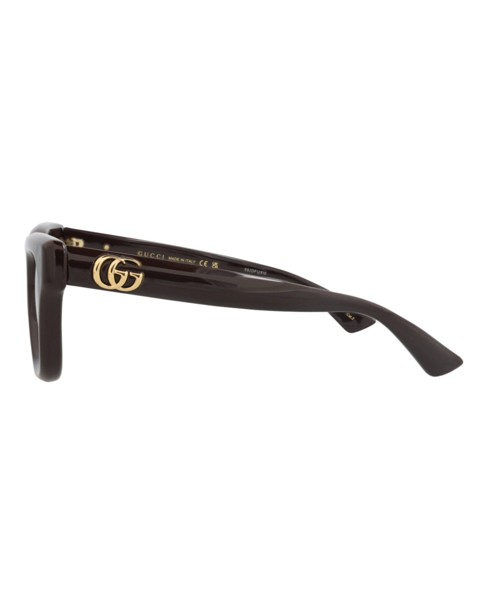 Gucci Womens Square/Rectangle Brown Brown Grey Fashion Designer Eyewear
