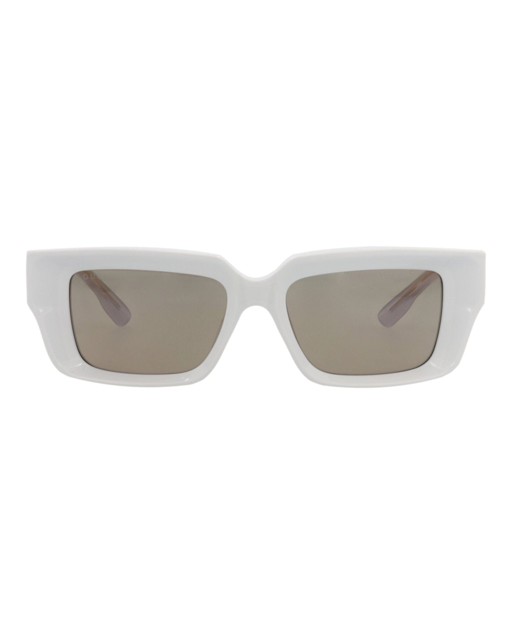 Gucci Unisex Square/Rectangle Grey Grey Brown Fashion Designer Eyewear