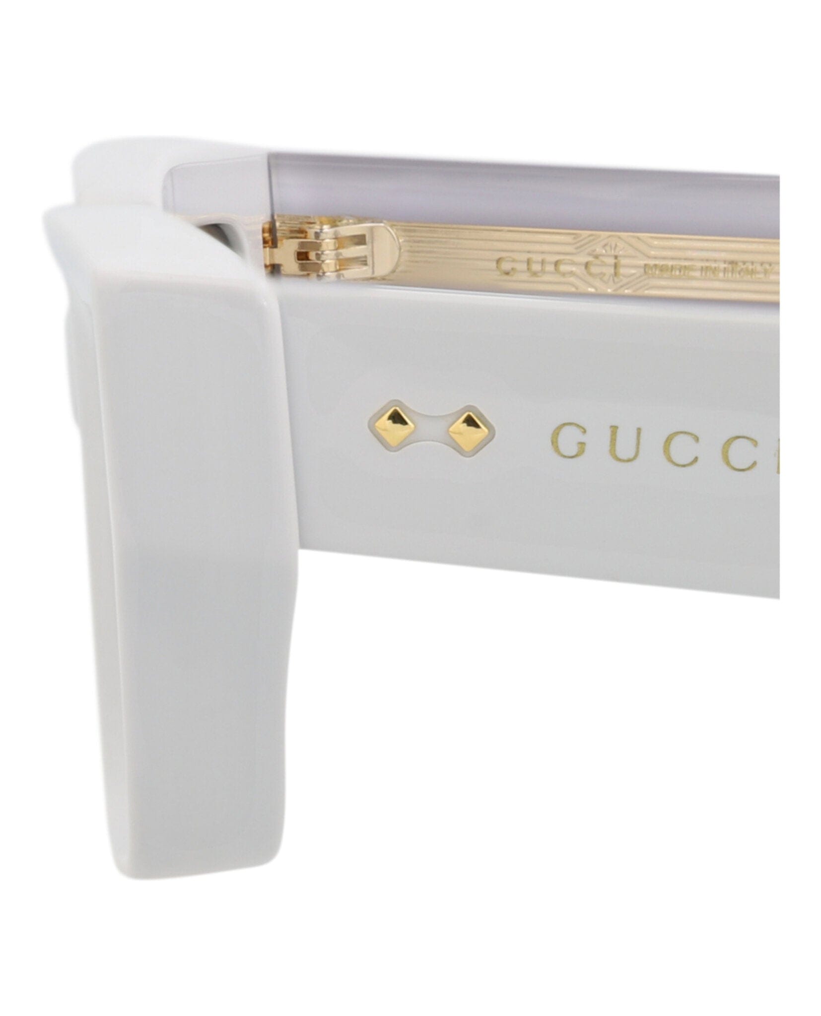 Gucci Unisex Square/Rectangle Grey Grey Brown Fashion Designer Eyewear