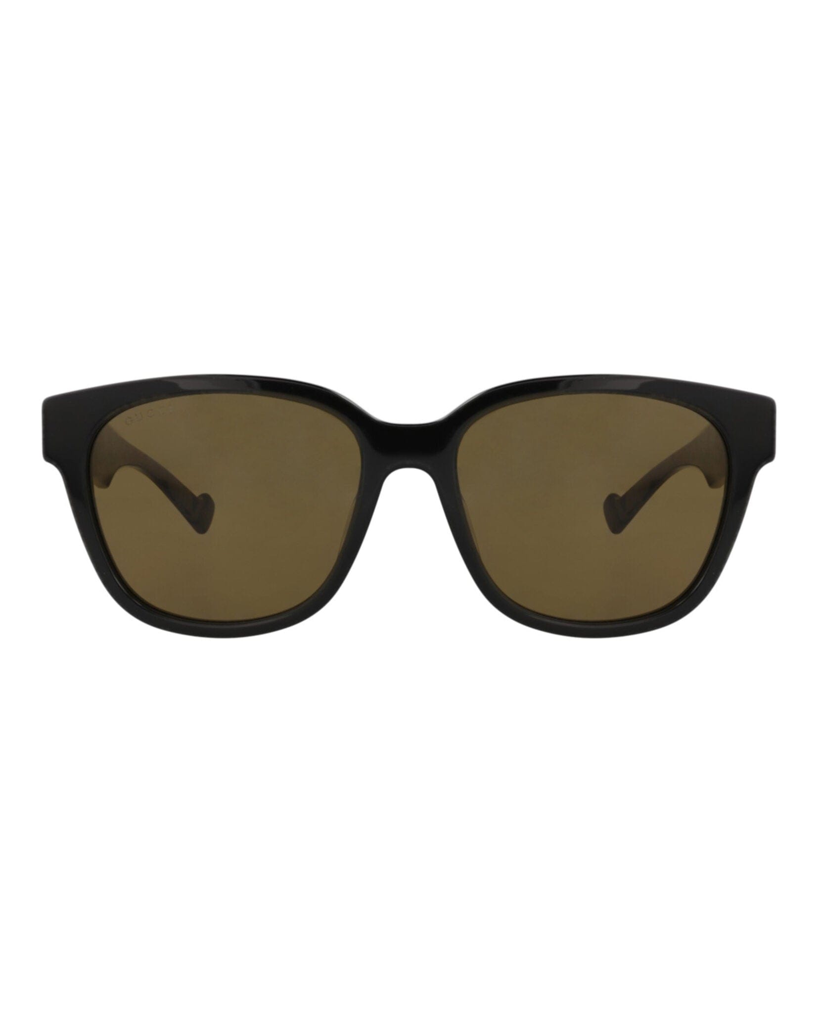 Gucci Mens Square/Rectangle Black Havana Brown Fashion Designer Eyewear