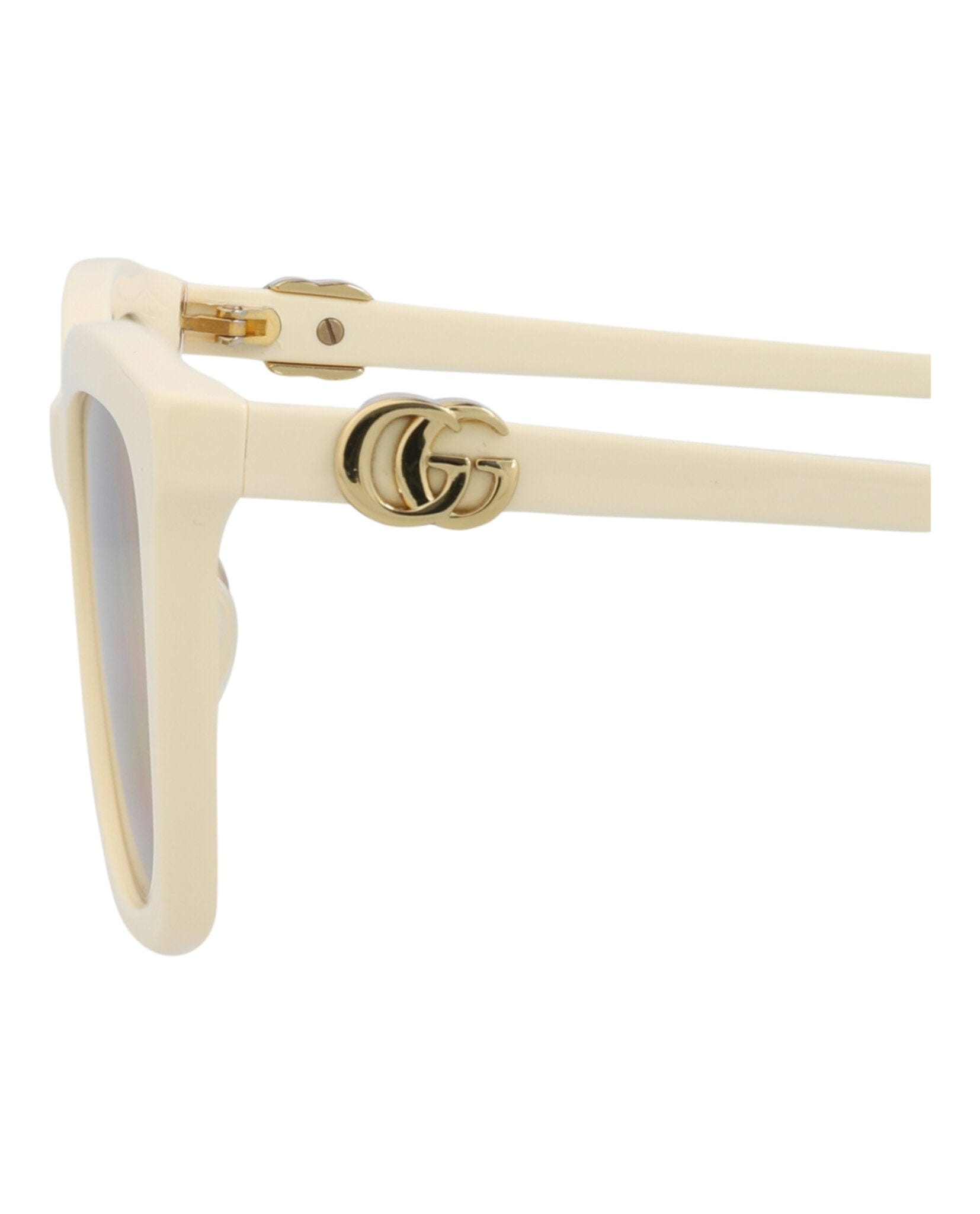 Gucci Womens Square/Rectangle Ivory Ivory Pink Fashion Designer Eyewear