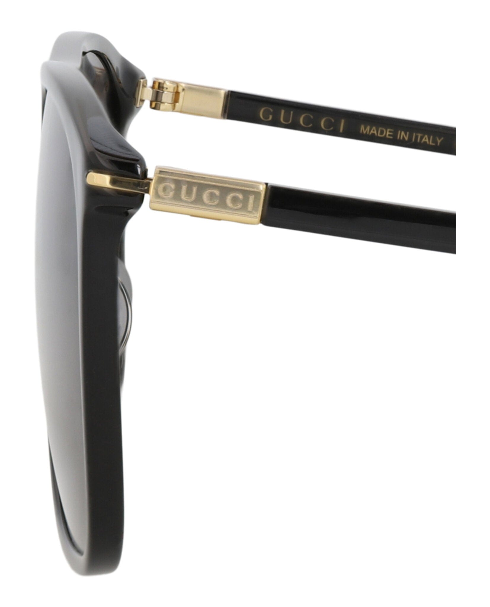 Gucci Mens Aviator Black Gold Grey Fashion Designer Eyewear