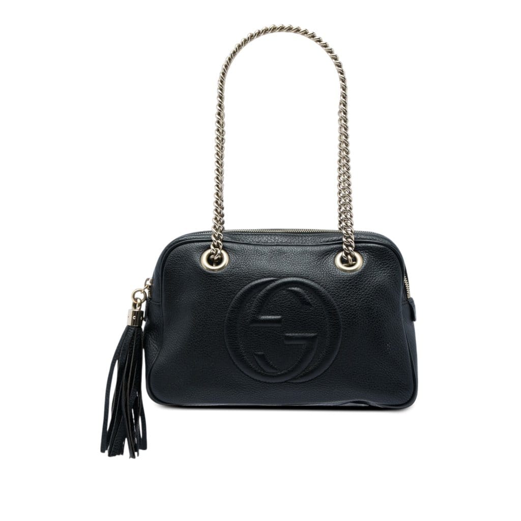 Gucci Leather Soho Chain Zip Shoulder Bag