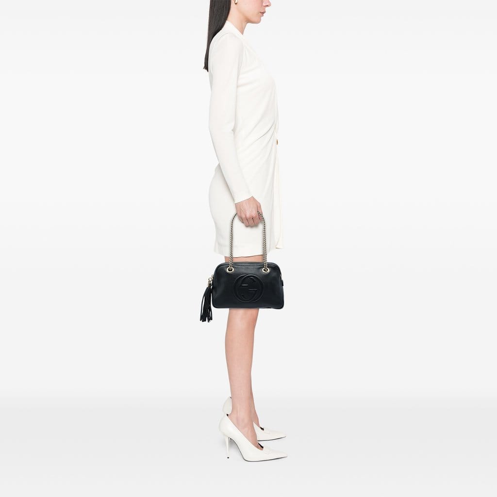Gucci Leather Soho Chain Zip Shoulder Bag