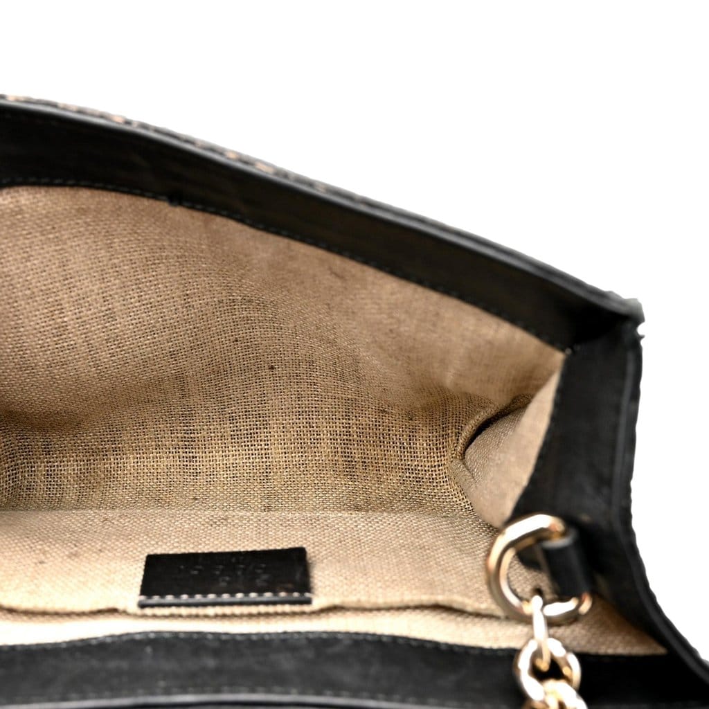Gucci Gucci Microguccissima Mini Emily Chain Shoulder Bag Black