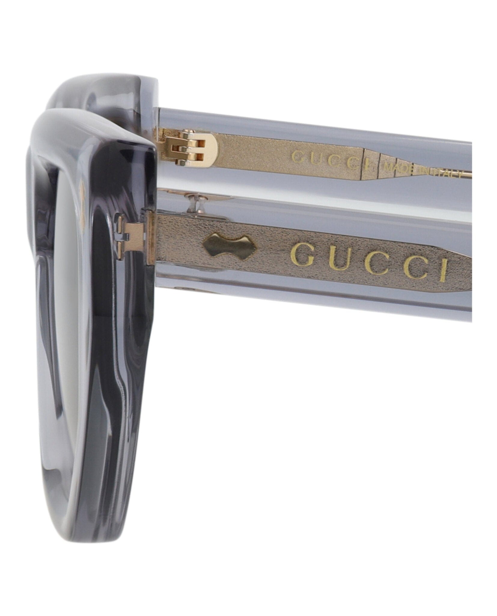 Gucci Womens Cat Eye Grey Grey Grey Fashion Designer Eyewear