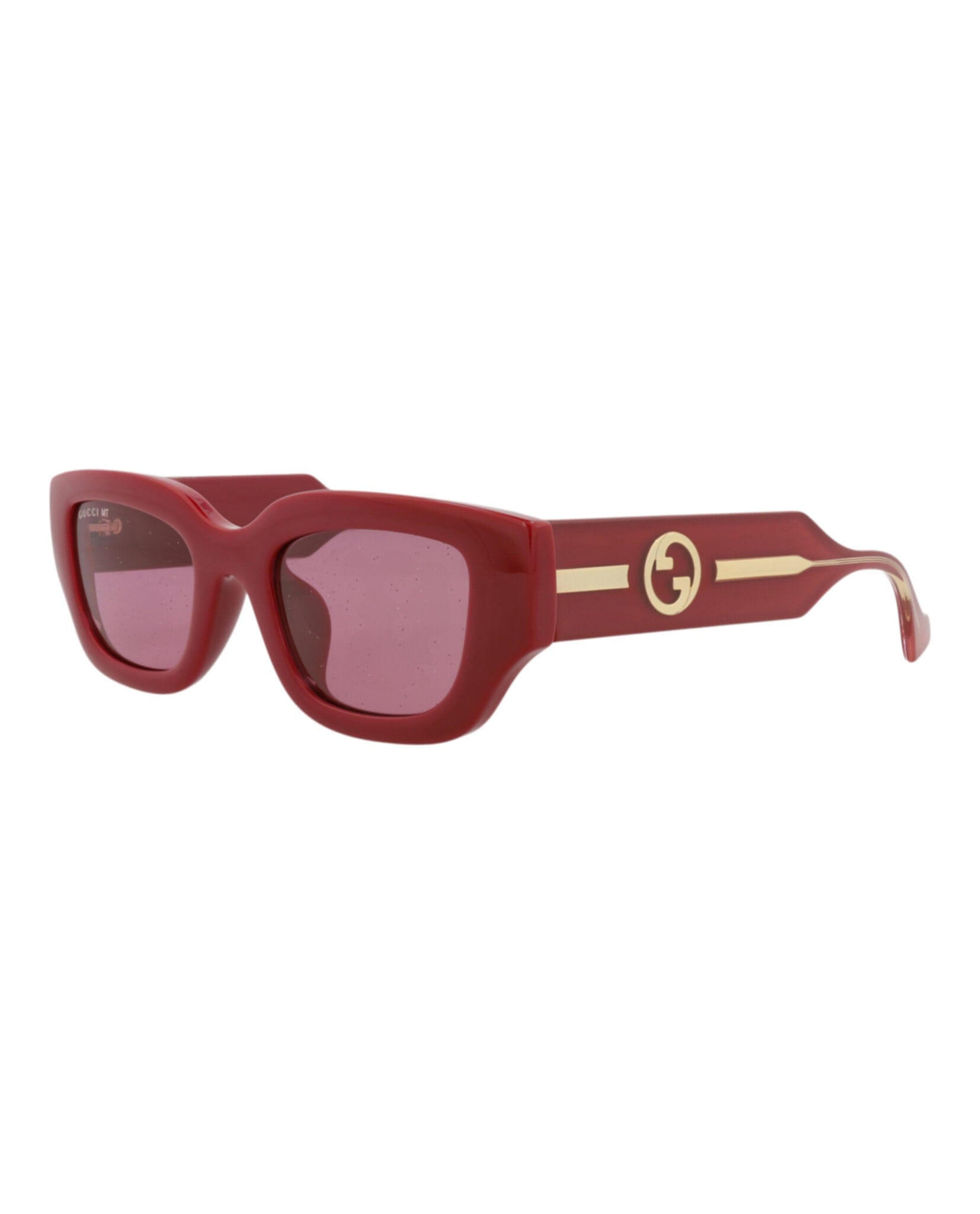Gucci Womens Cat Eye Burgundy Crystal Red Fashion Designer Eyewear