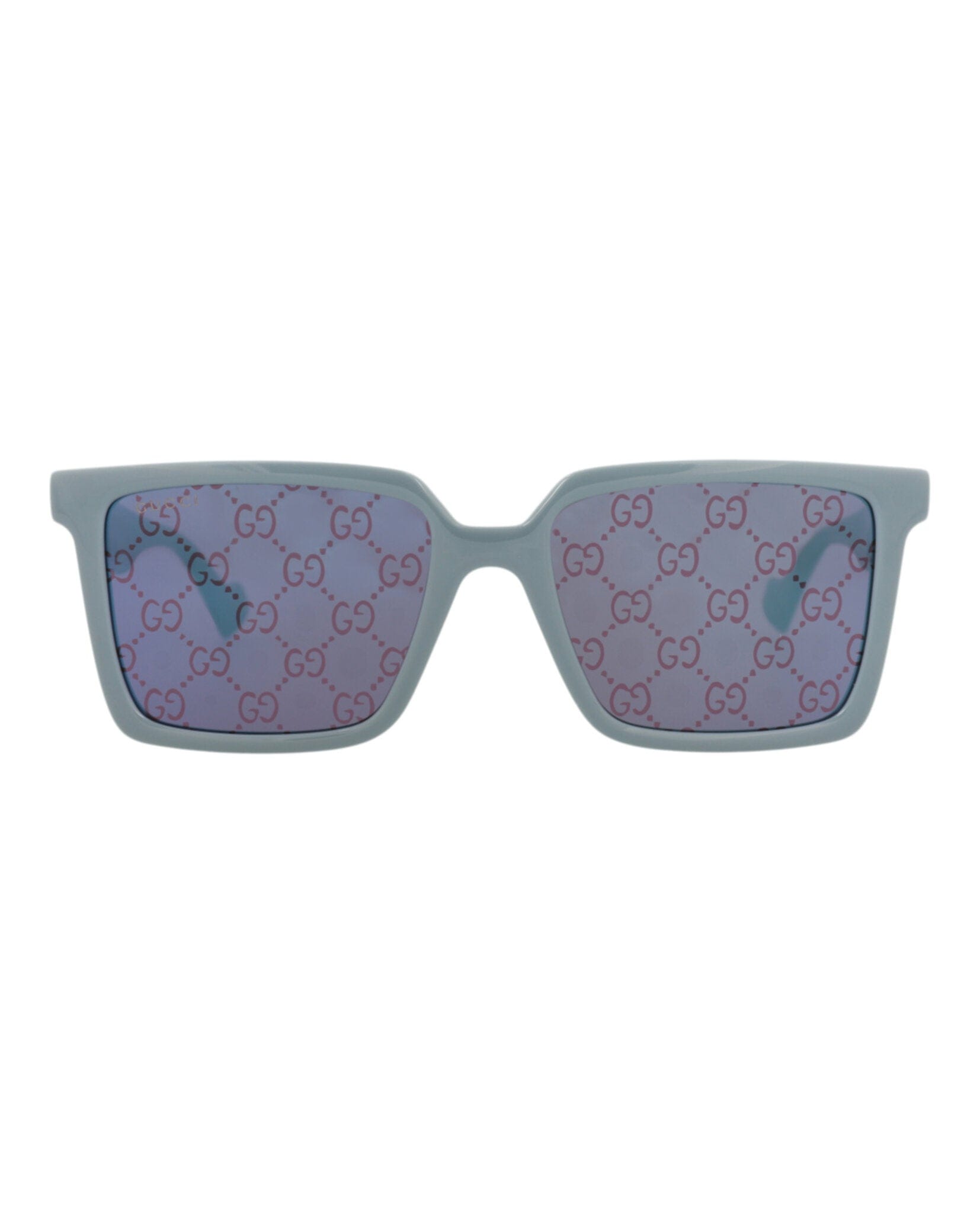 Gucci Mens Square/Rectangle Light Blue Light Blue Violet Fashion Designer Eyewear