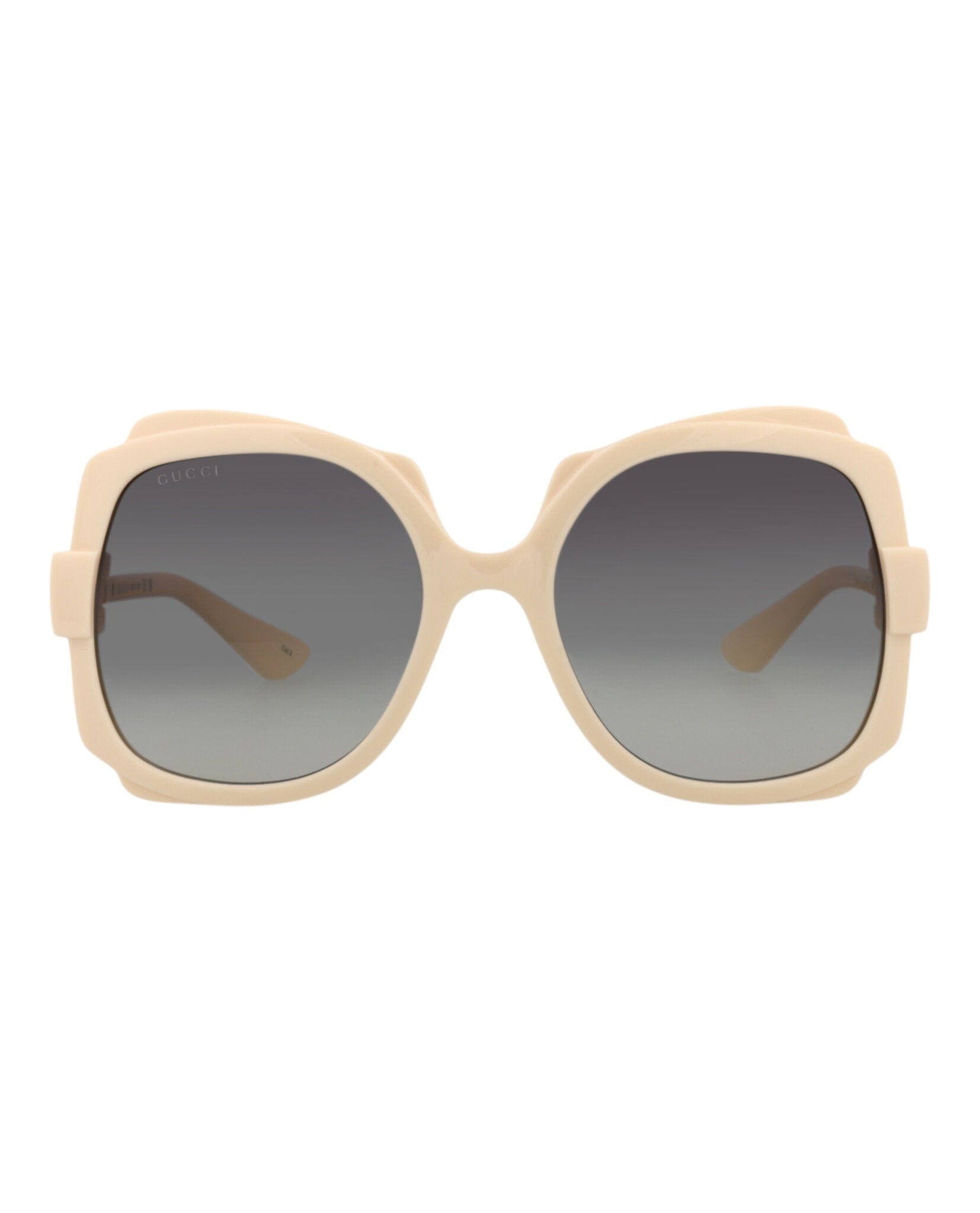 Gucci Womens Round/Oval Ivory Ivory Grey Fashion Designer Eyewear