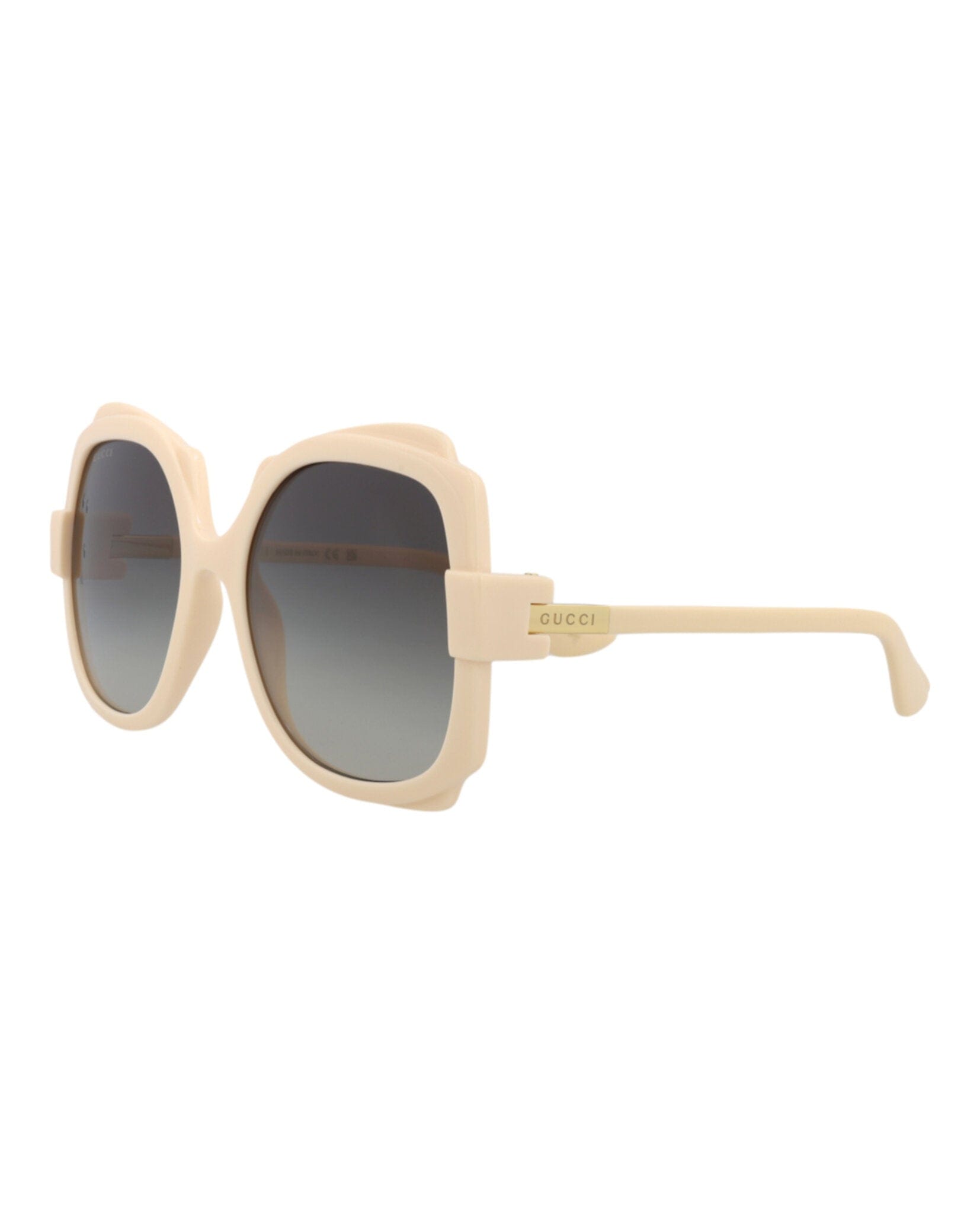 Gucci Womens Round/Oval Ivory Ivory Grey Fashion Designer Eyewear
