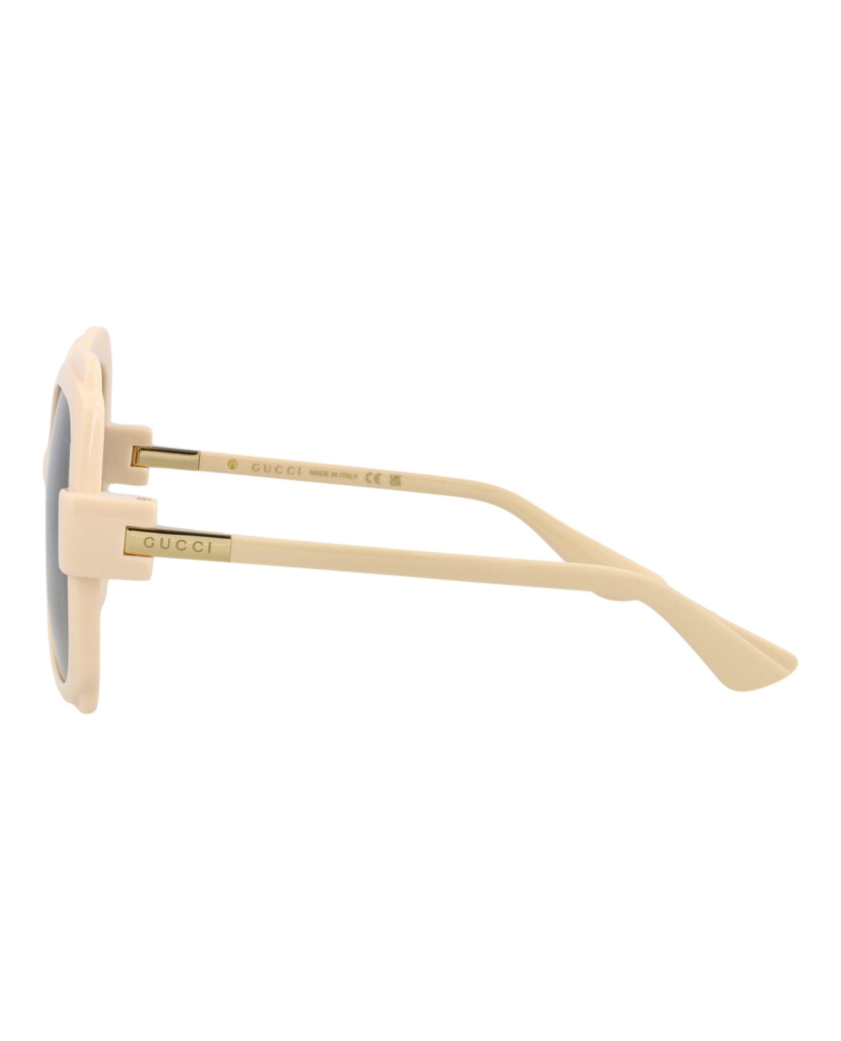 Gucci Womens Round/Oval Ivory Ivory Grey Fashion Designer Eyewear