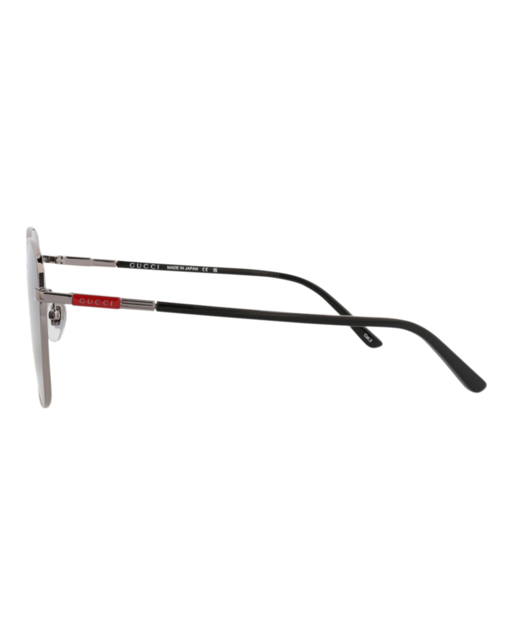 Gucci Mens Square/Rectangle Ruthenium Black Grey Fashion Designer Eyewear