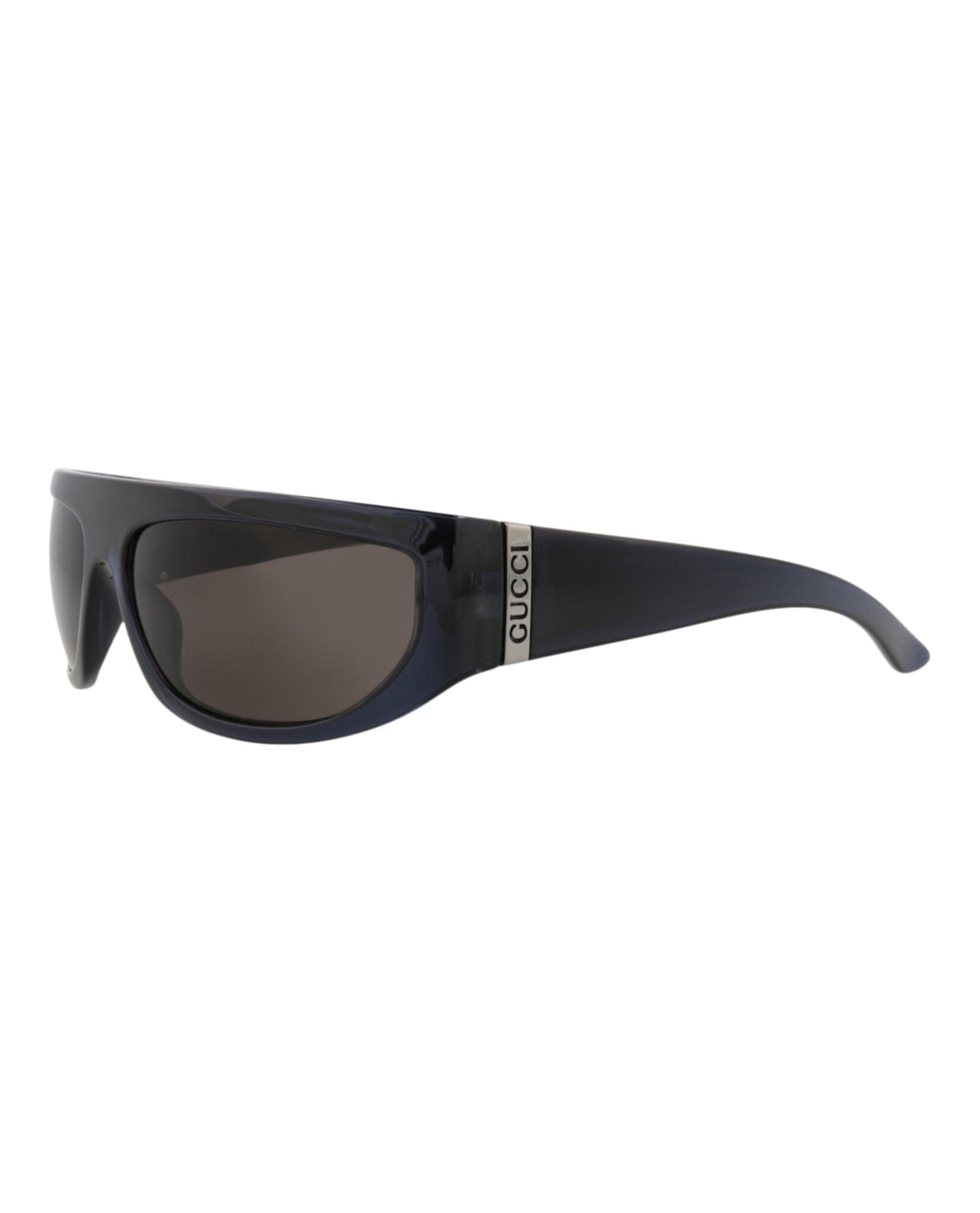 Gucci Mens Shield/Wrap Blue Blue Grey Fashion Designer Eyewear