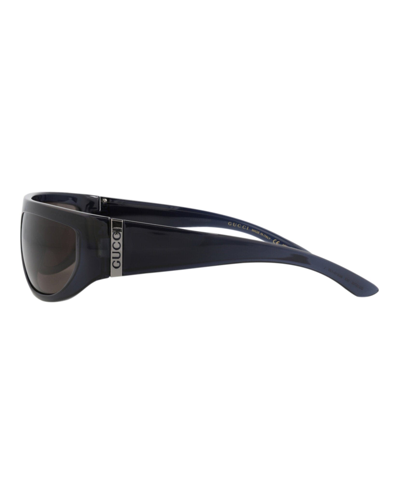 Gucci Mens Shield/Wrap Blue Blue Grey Fashion Designer Eyewear