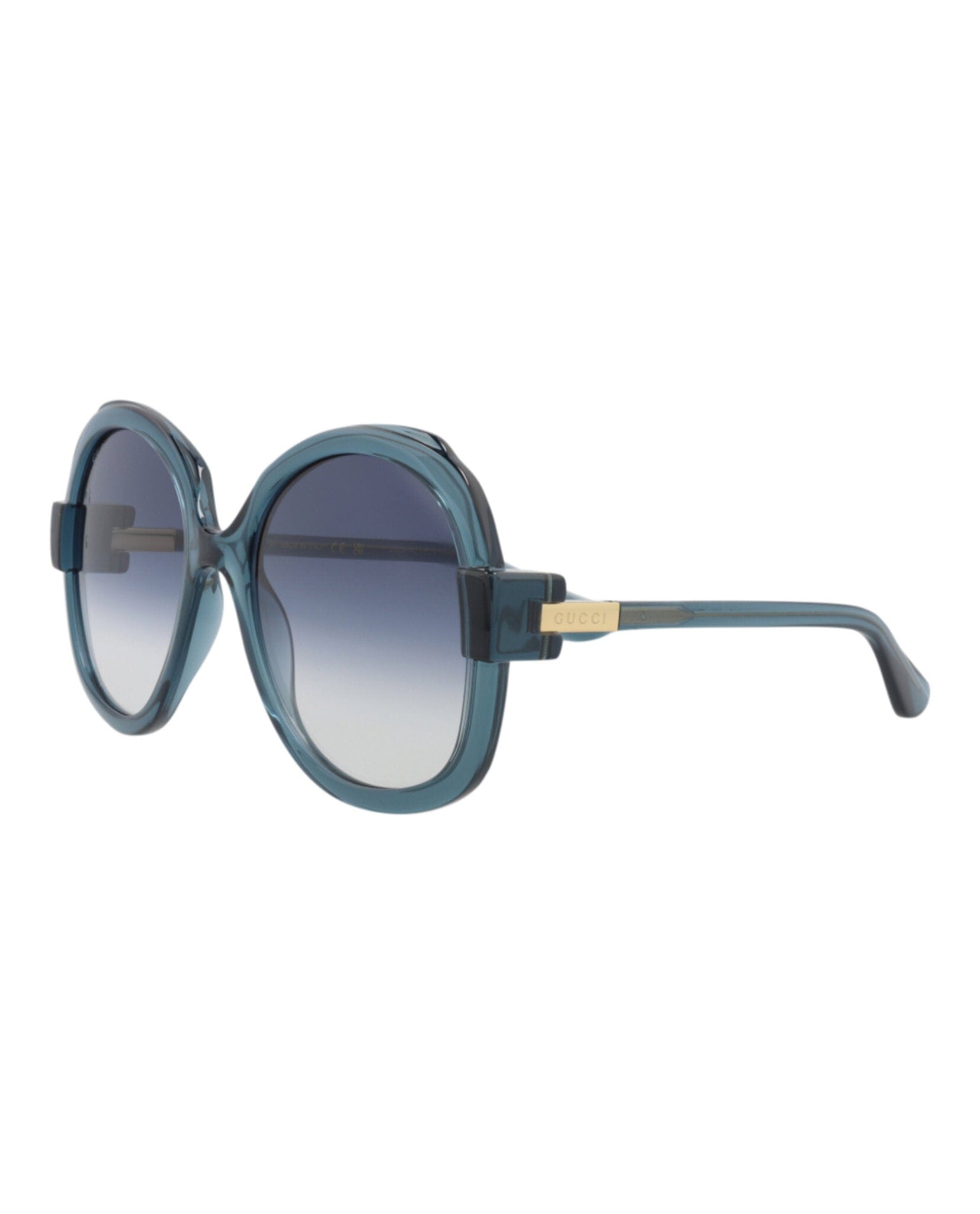 Gucci Womens Round/Oval Blue Blue Blue Fashion Designer Eyewear