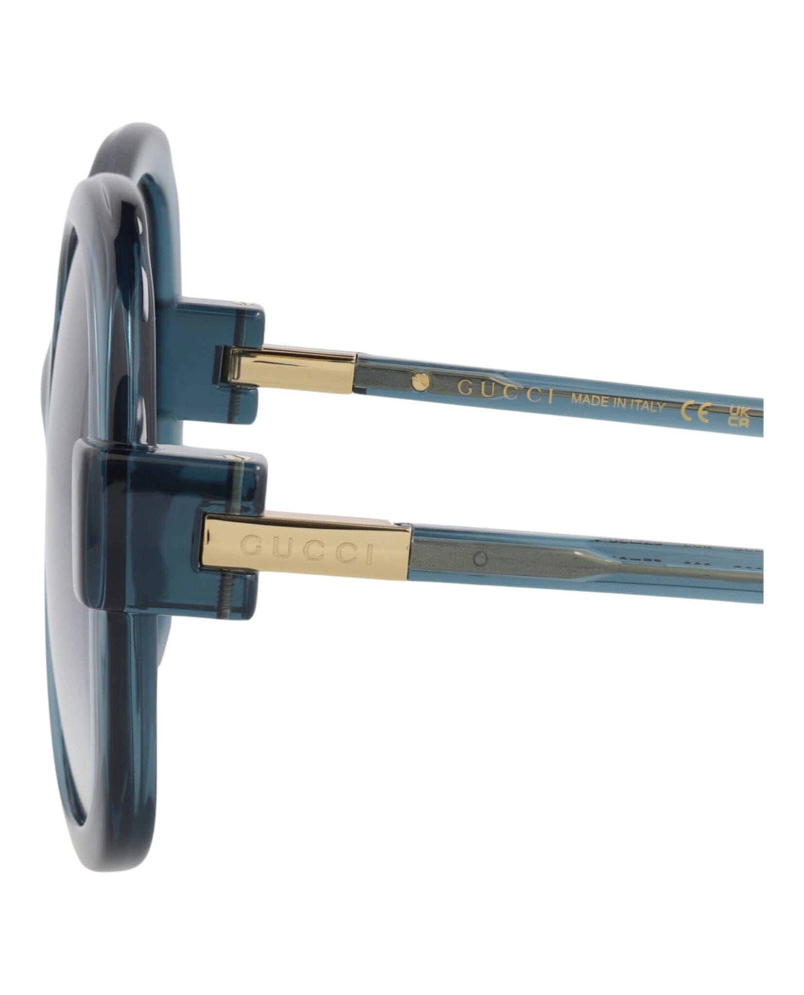 Gucci Womens Round/Oval Blue Blue Blue Fashion Designer Eyewear