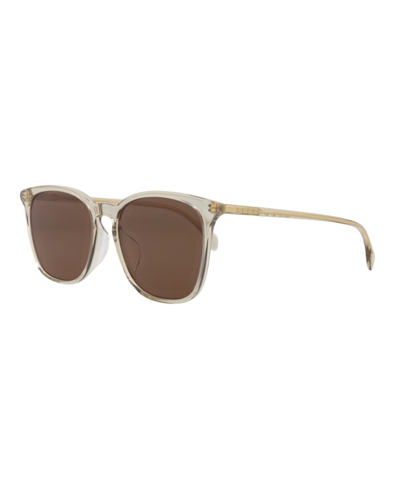 Gucci Mens Square/Rectangle Brown Brown Brown Fashion Designer Eyewear