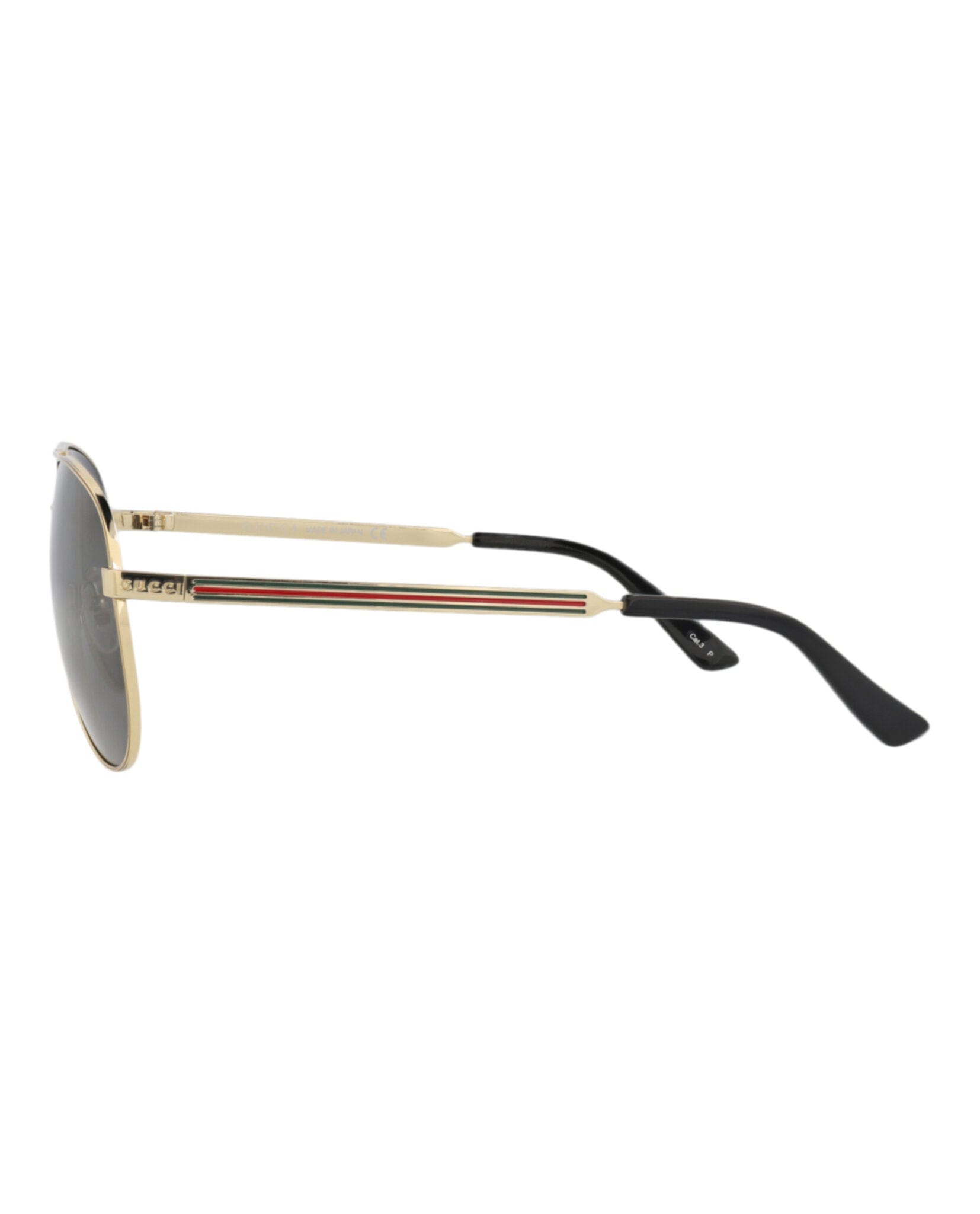 Gucci Mens Aviator Gold Gold Grey Fashion Designer Eyewear