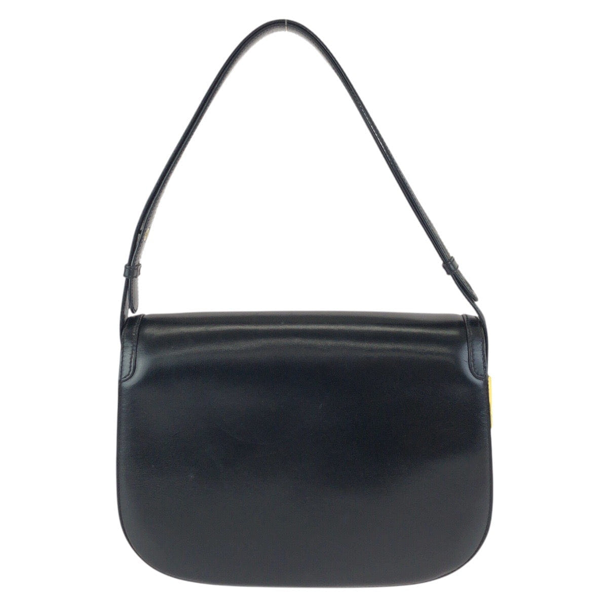Gucci Vintage Leather Shoulder Bag Black