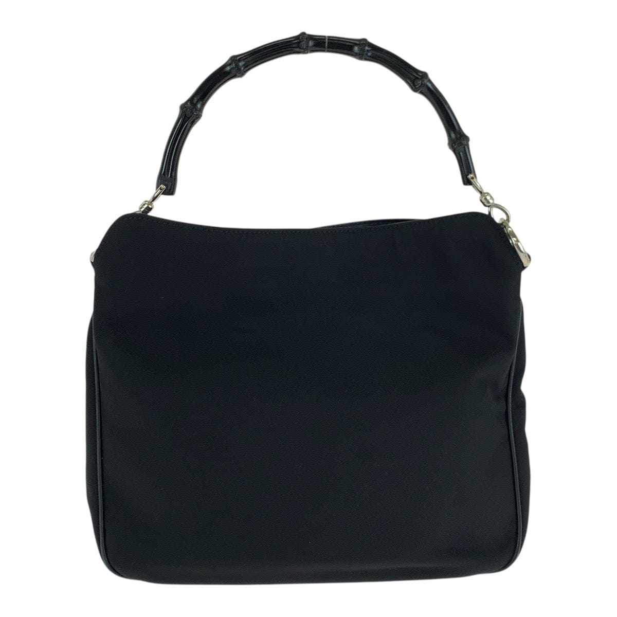 Gucci Bamboo Nylon Leather Shoulder Bag