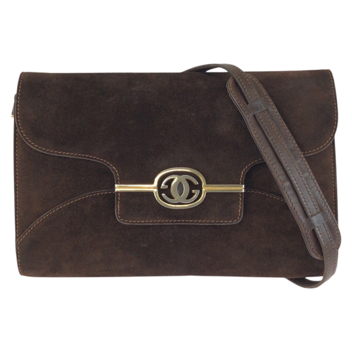 Gucci Vintage Suede Shoulder Bag