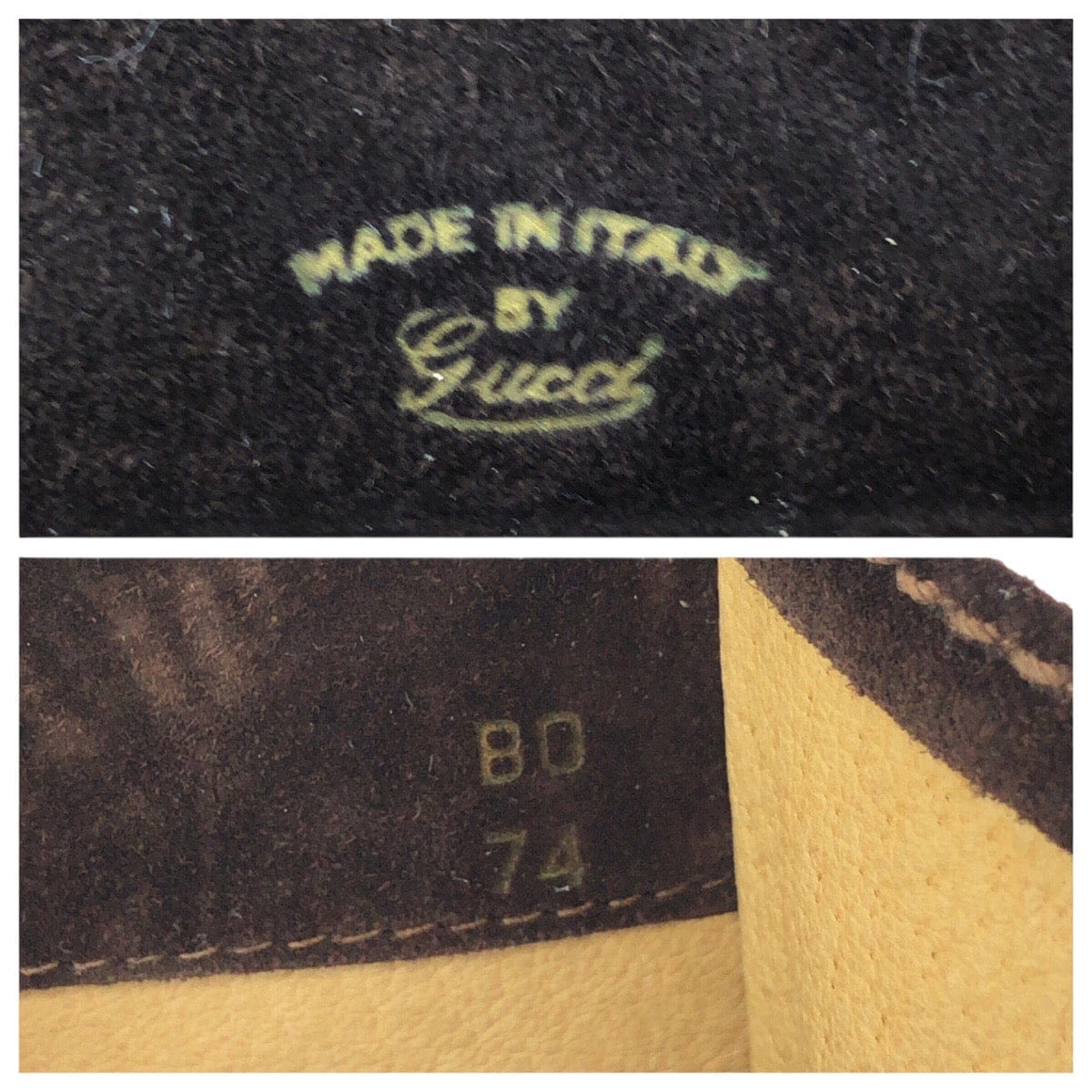 Gucci Vintage Suede Shoulder Bag