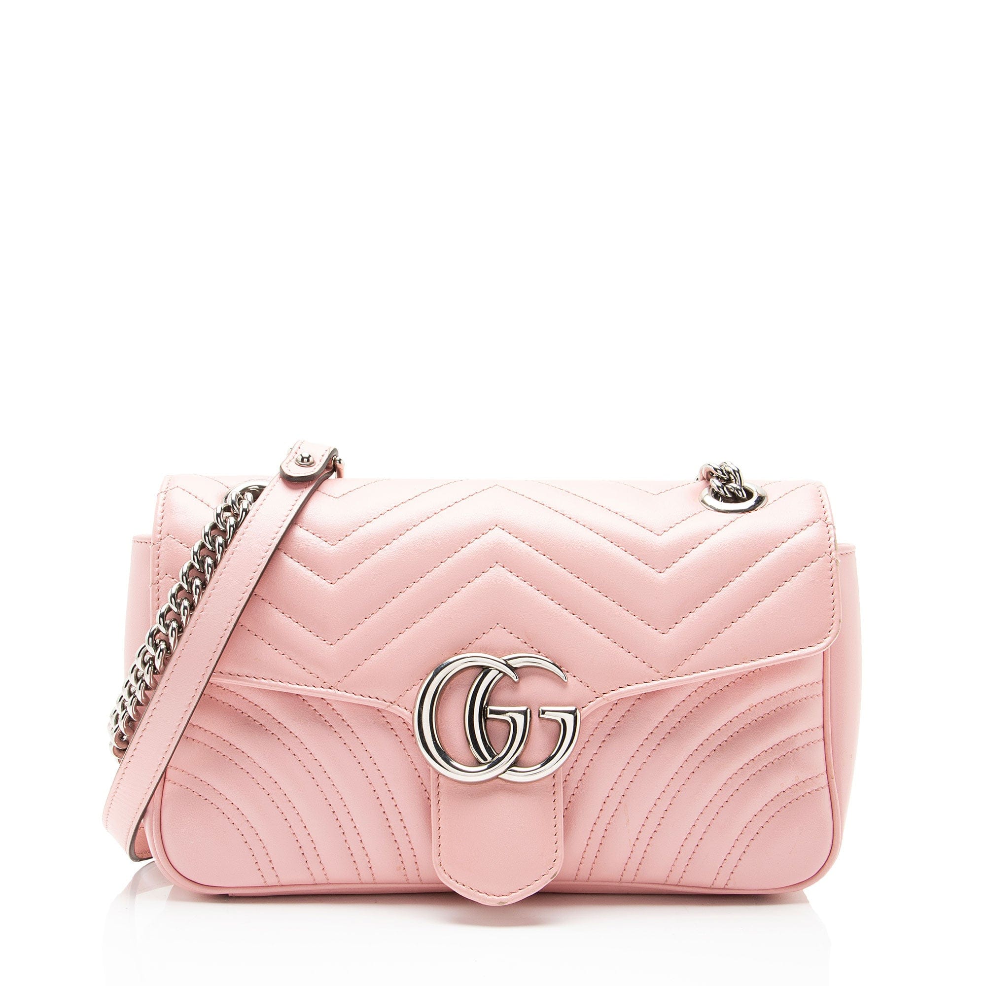 Gucci Matelasse Leather GG Marmont Medium Flap Bag