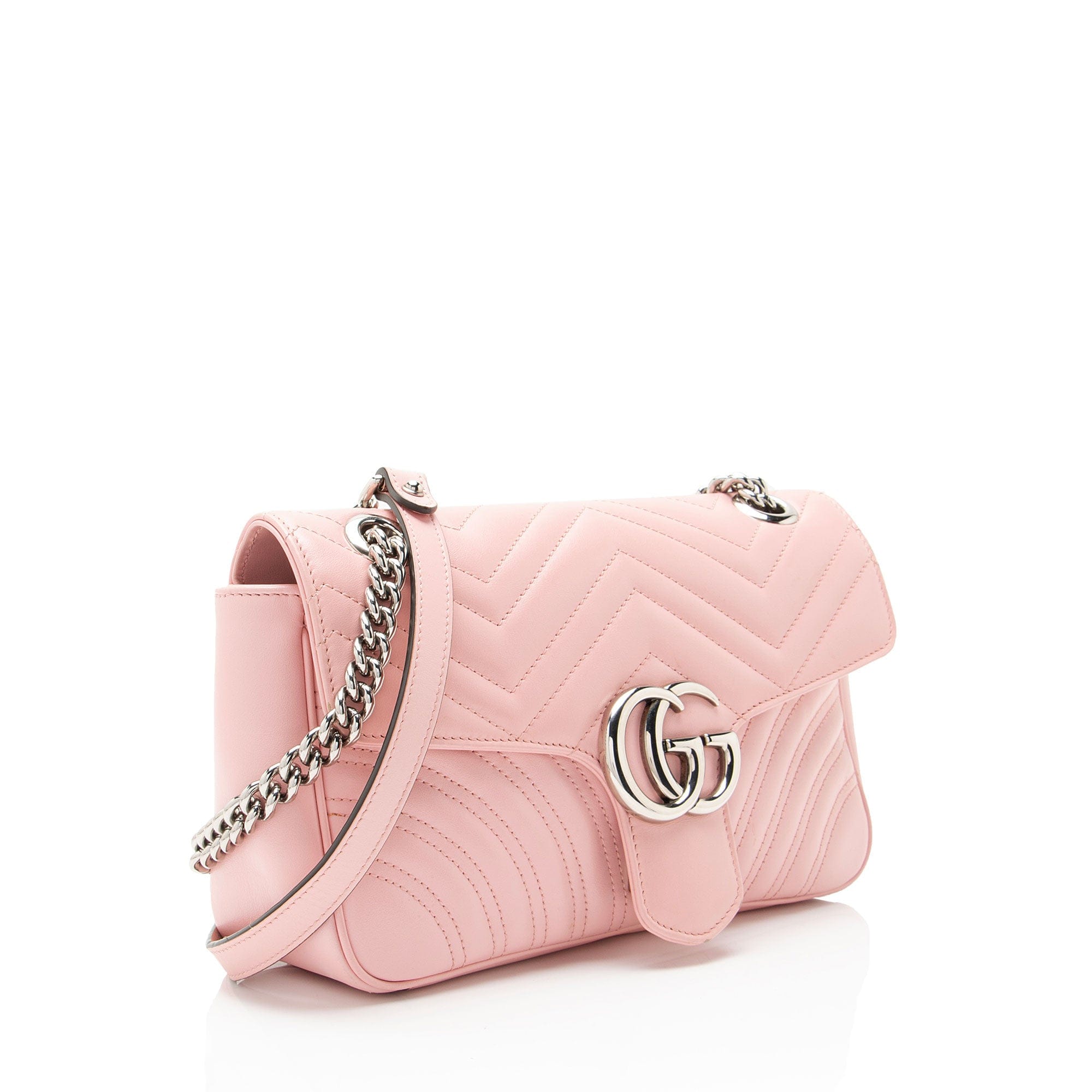 Gucci Matelasse Leather GG Marmont Medium Flap Bag