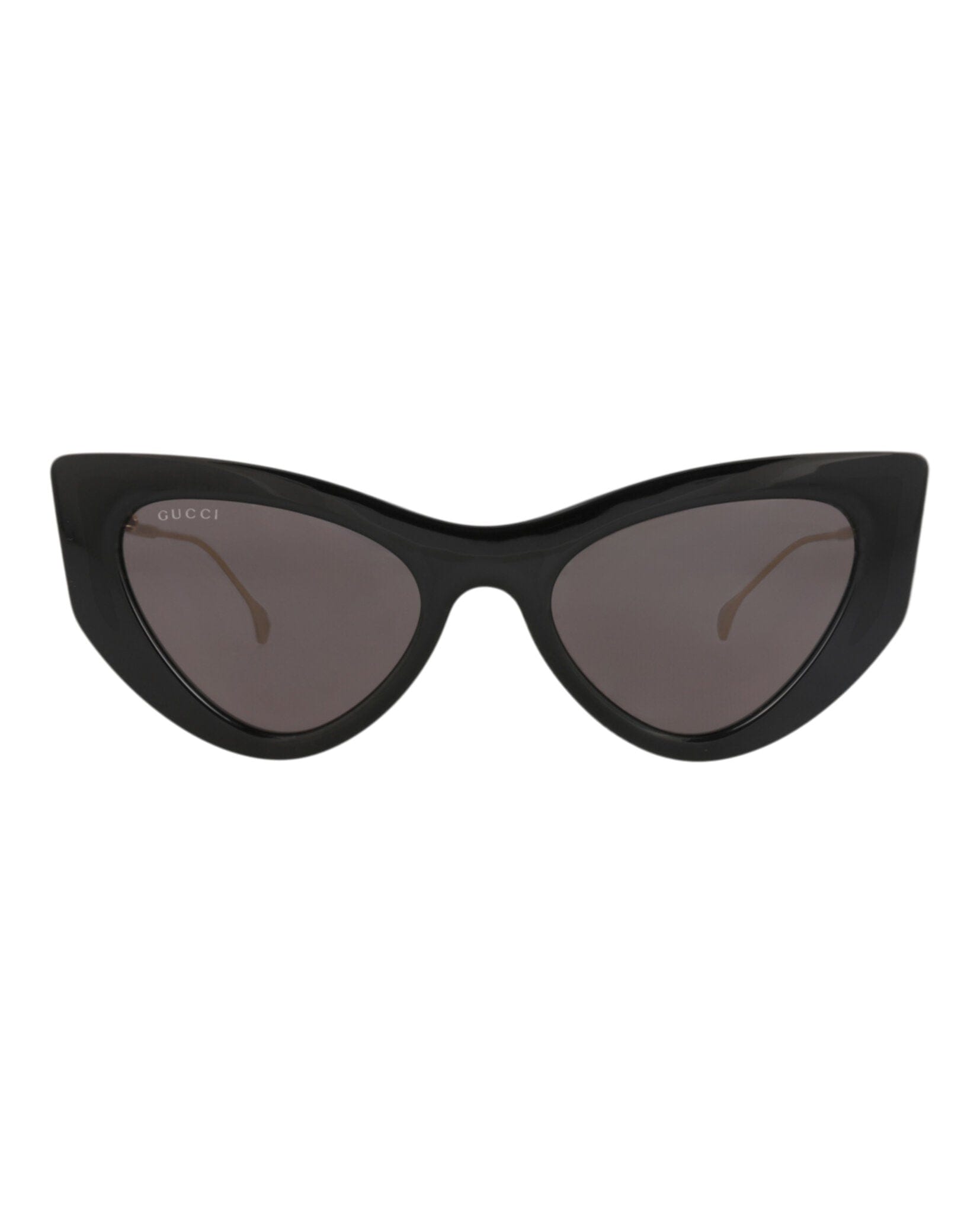 Gucci Womens Cat Eye Black Gold Grey Fashion Designer Eyewear