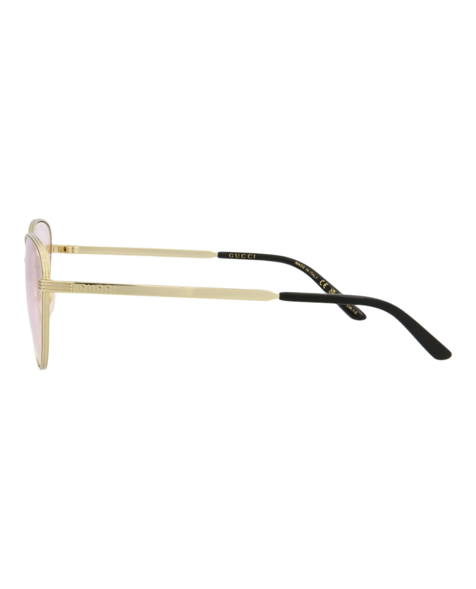 Gucci Womens Cat Eye Gold Gold Pink Fashion Designer Eyewear