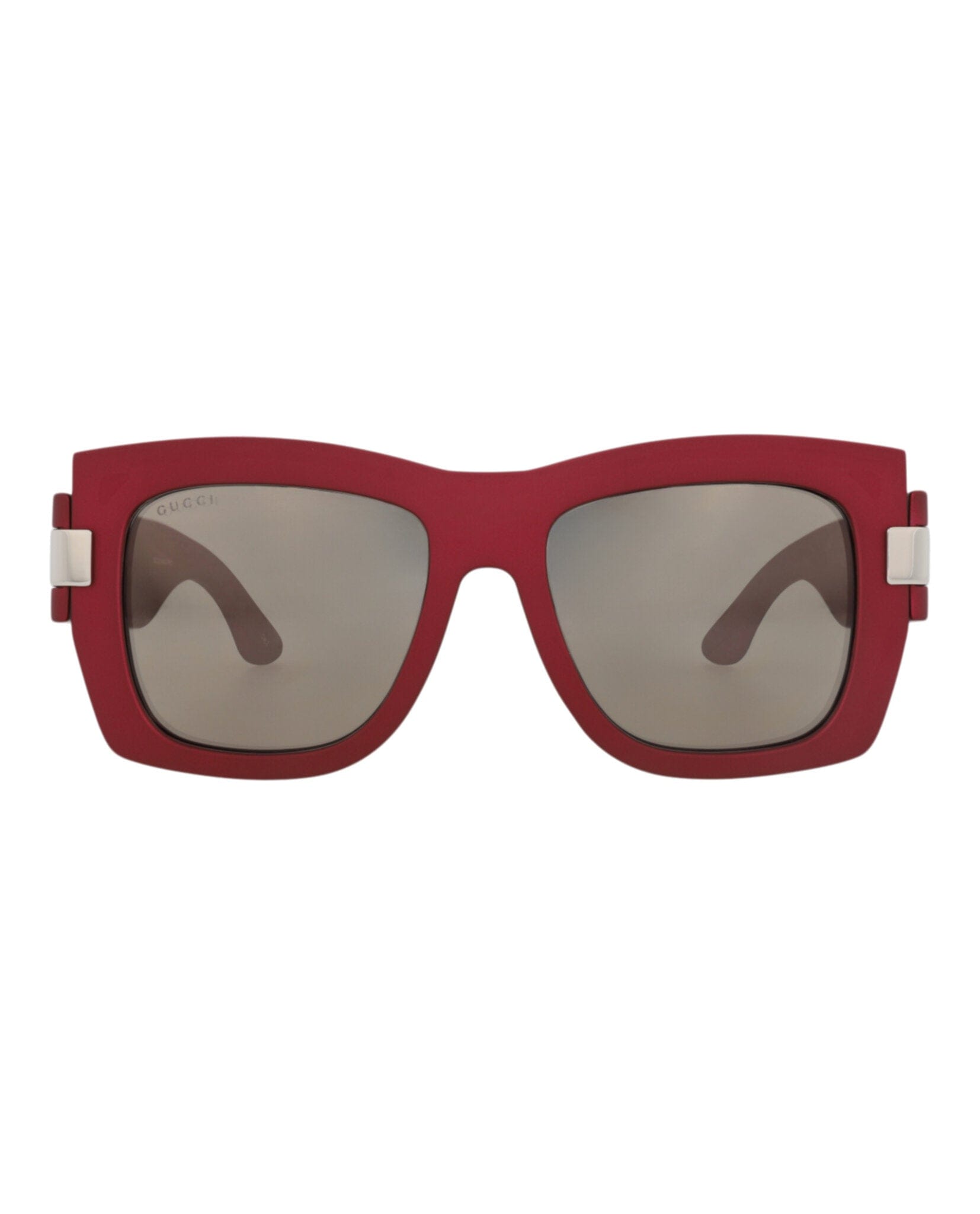 Gucci Womens Square/Rectangle Red Red Grey Fashion Designer Eyewear
