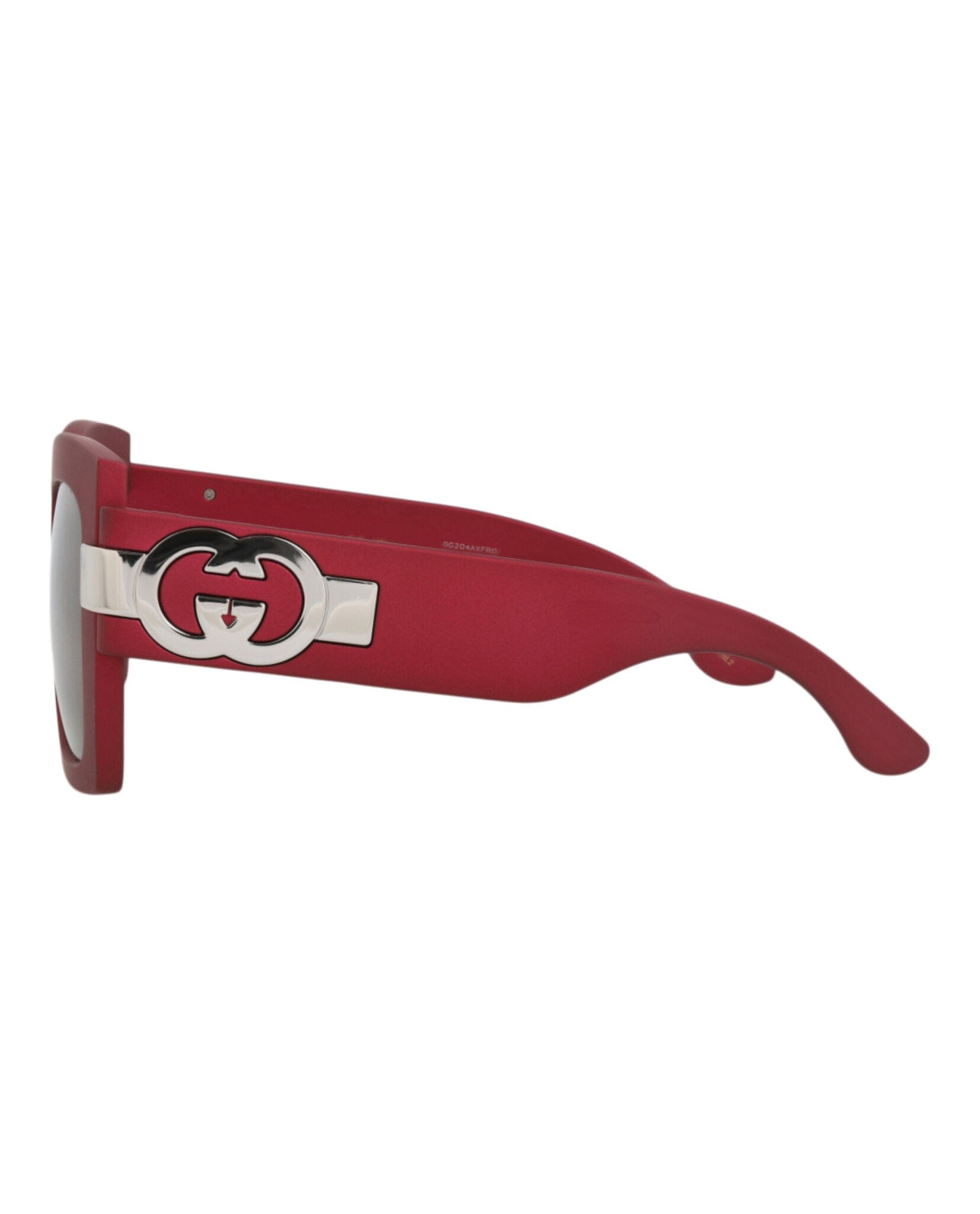 Gucci Womens Square/Rectangle Red Red Grey Fashion Designer Eyewear