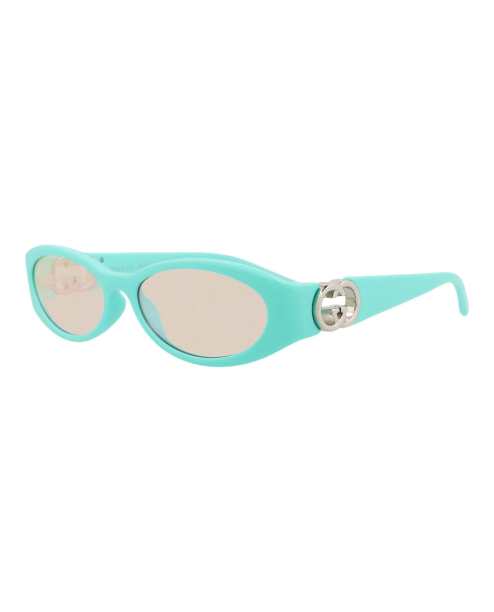 Gucci Womens Round/Oval Light Blue Light Blue Pink Fashion Designer Eyewear