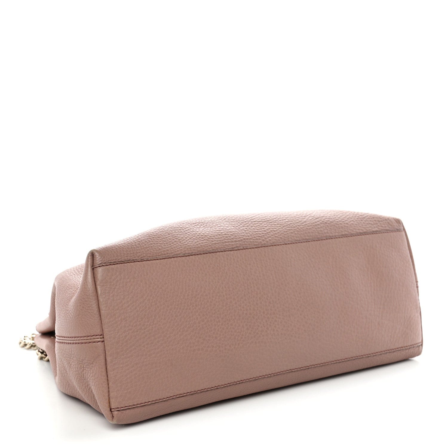 Gucci Pebbled Calfskin Medium Soho Chain Shoulder Bag Antique Rose