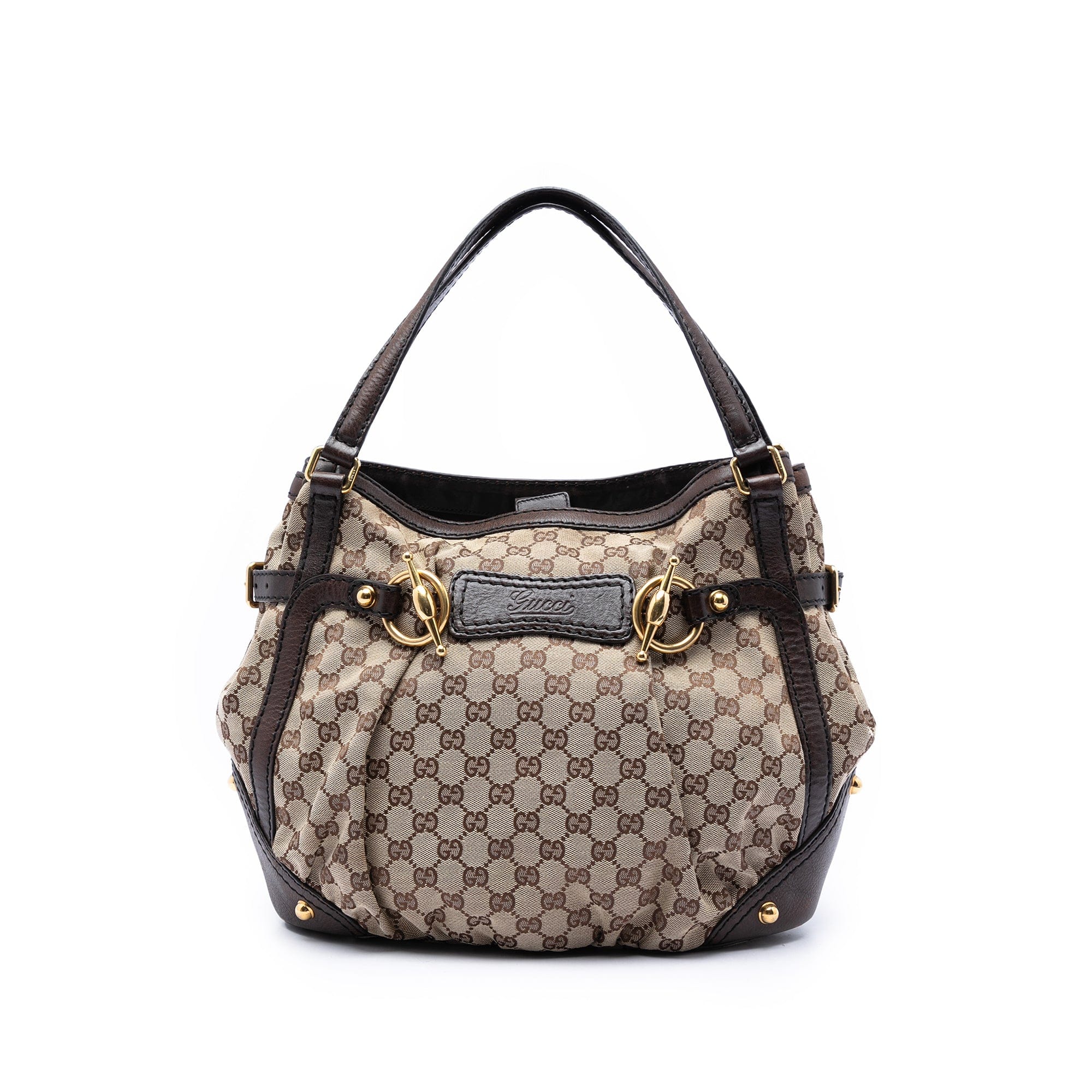 Gucci GG Canvas Jockey Shoulder Bag