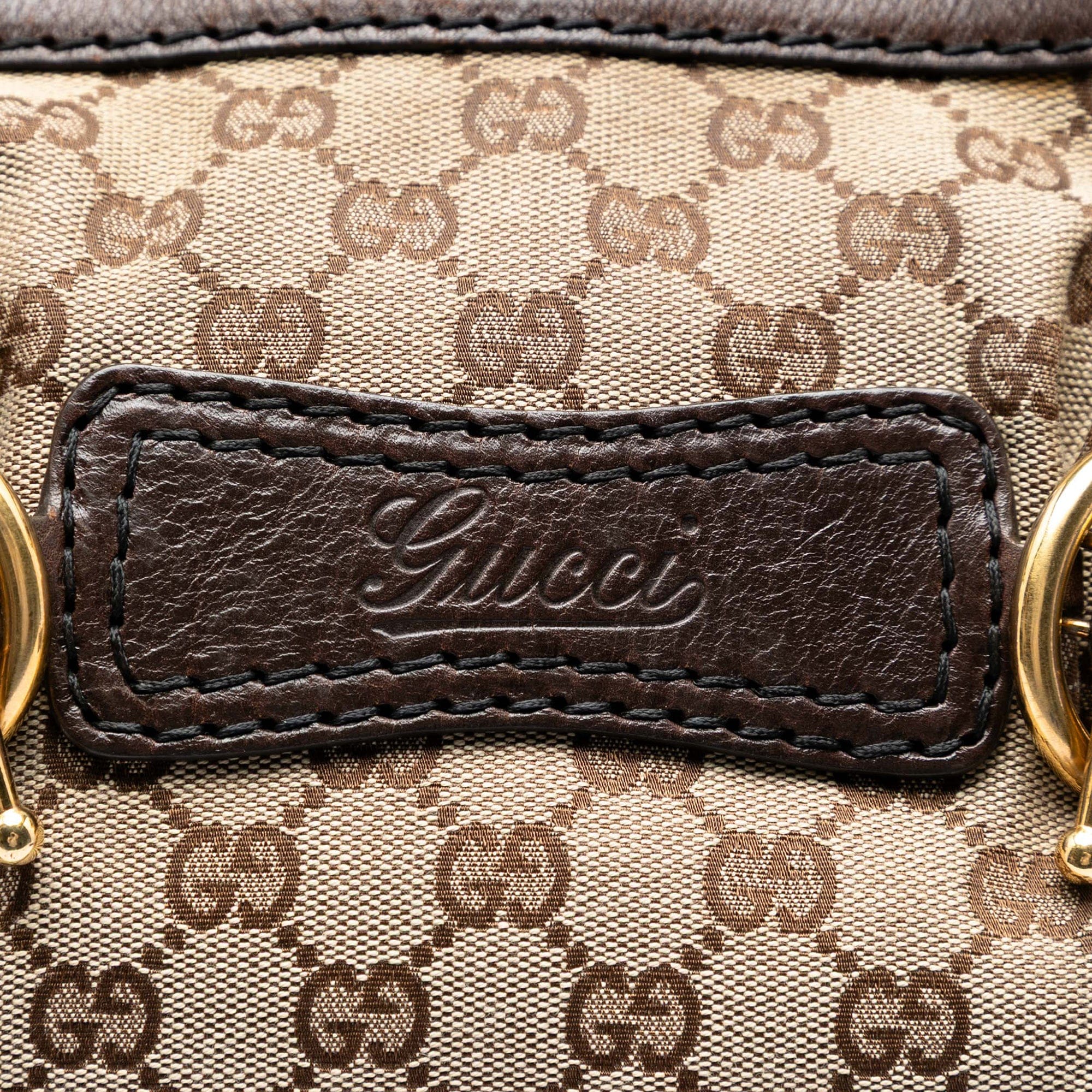 Gucci GG Canvas Jockey Shoulder Bag