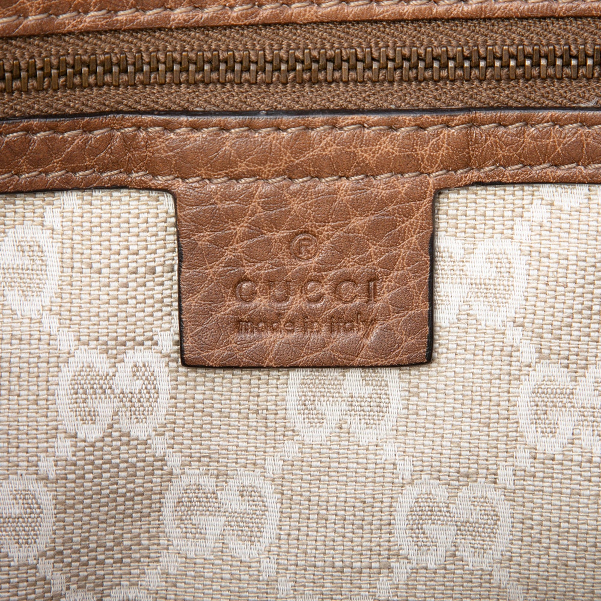 Gucci Grained Calfskin Harness Shoulder Bag