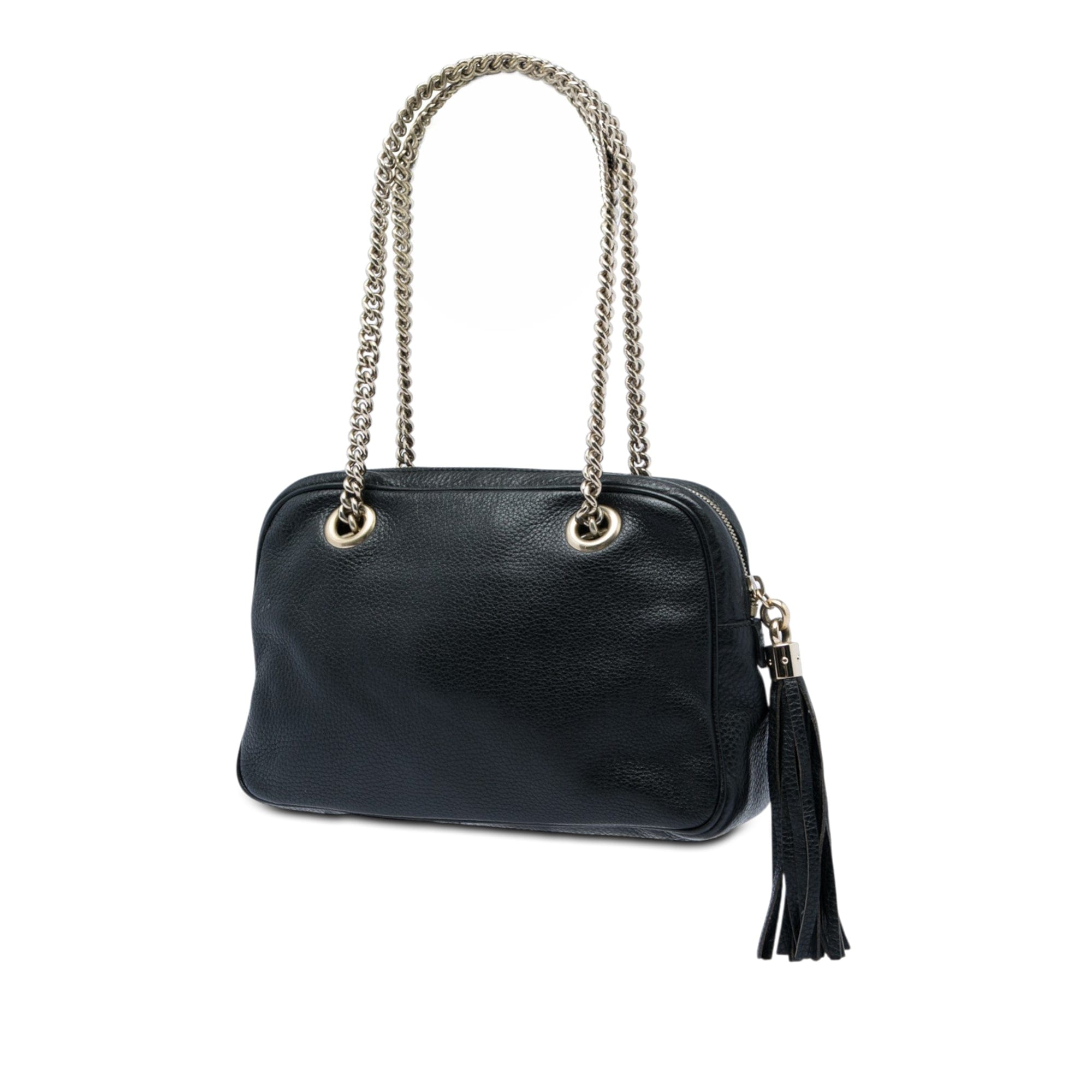 Gucci Leather Soho Chain Zip Shoulder Bag