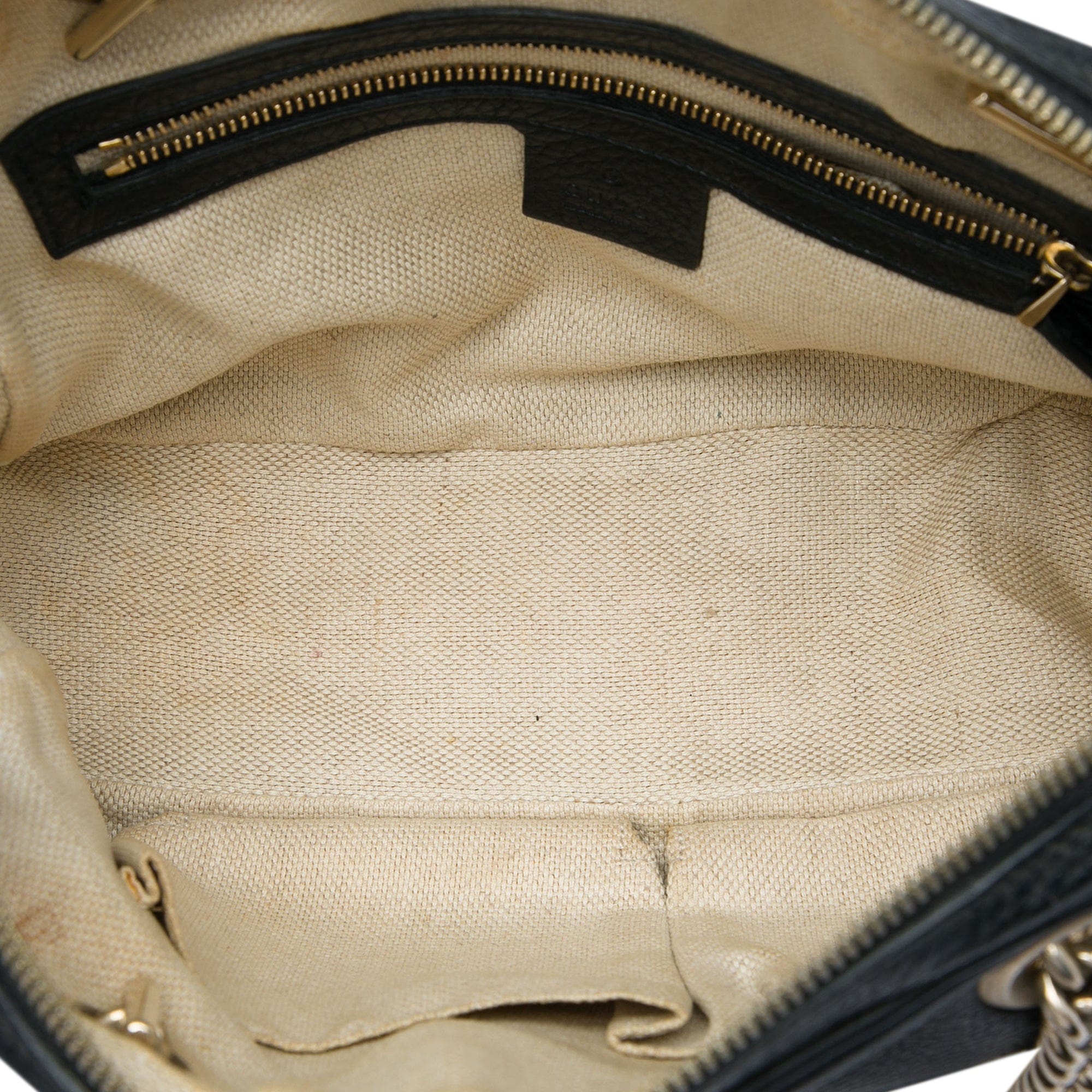 Gucci Leather Soho Chain Zip Shoulder Bag