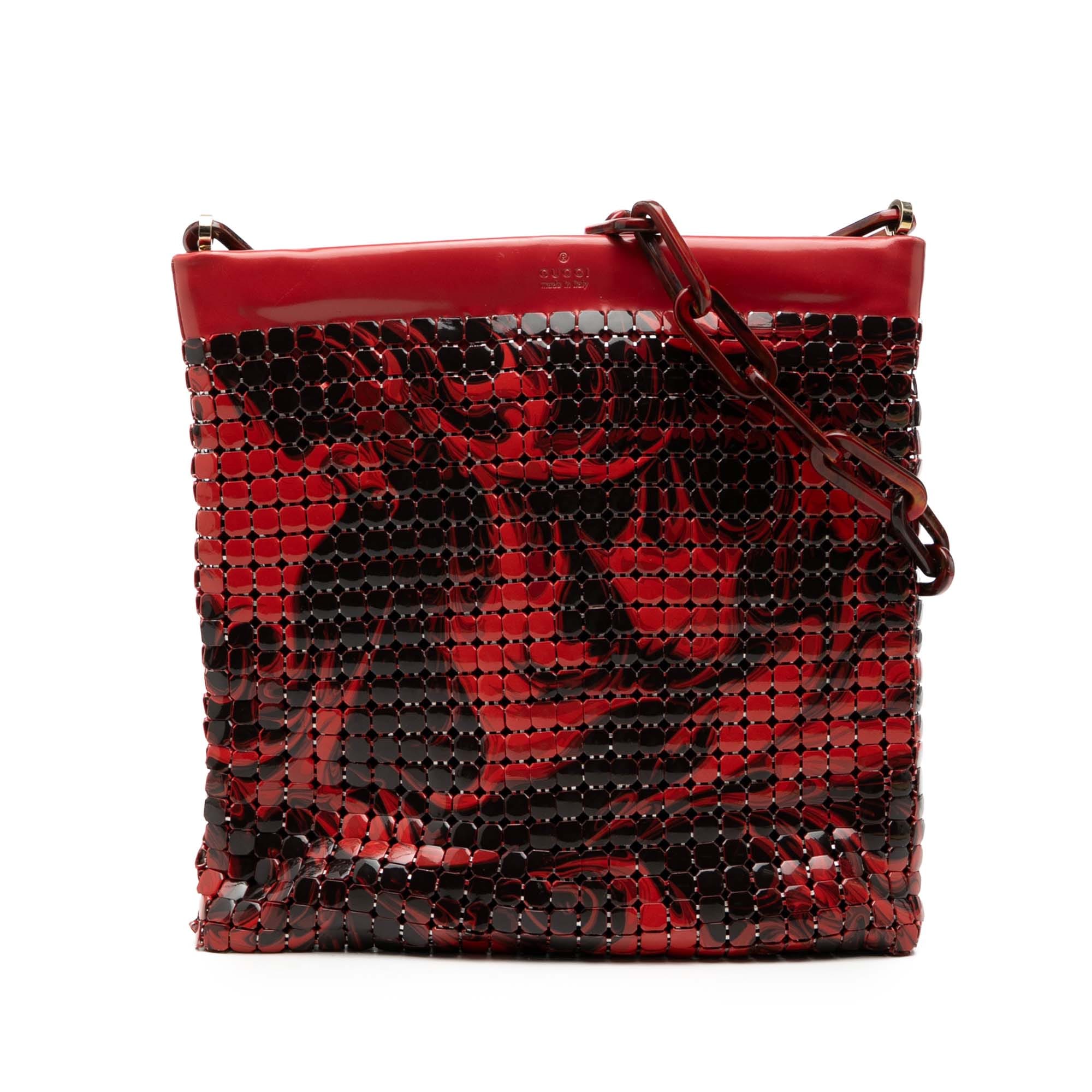 Gucci Metal Abstact Lava Chainmail Shoulder Bag