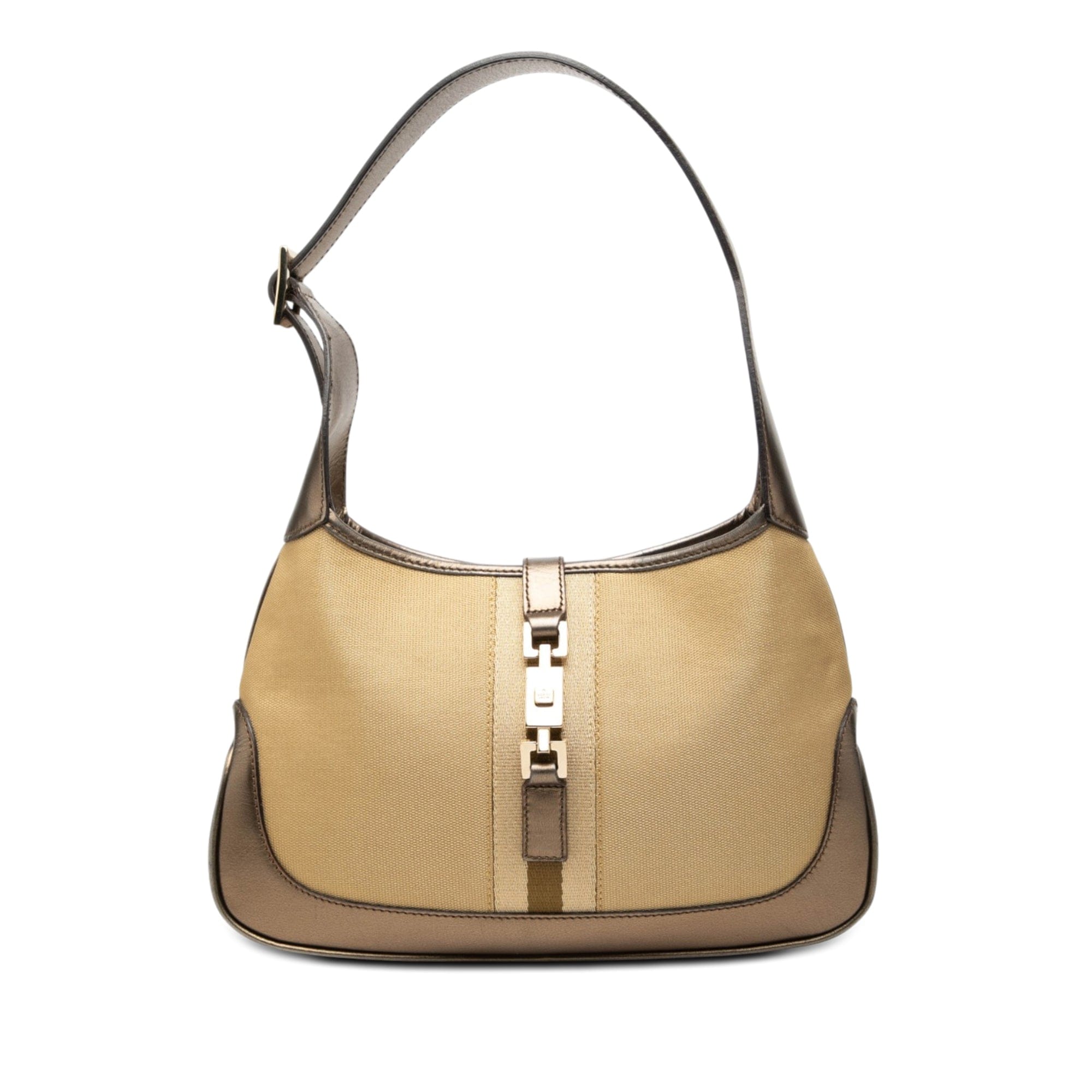 Gucci Canvas Web Jackie Shoulder Bag