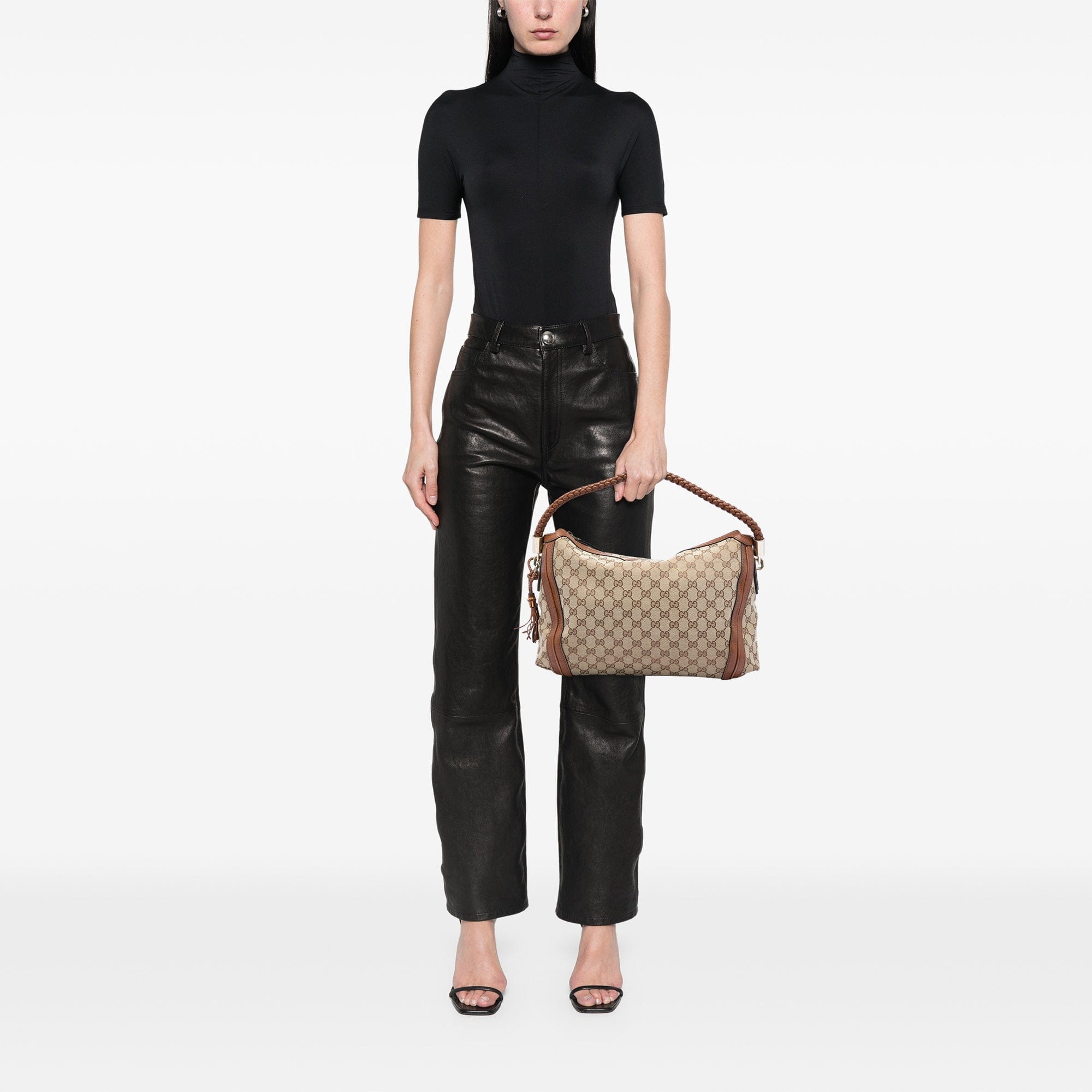 Gucci Medium GG Canvas Bella Shoulder Bag