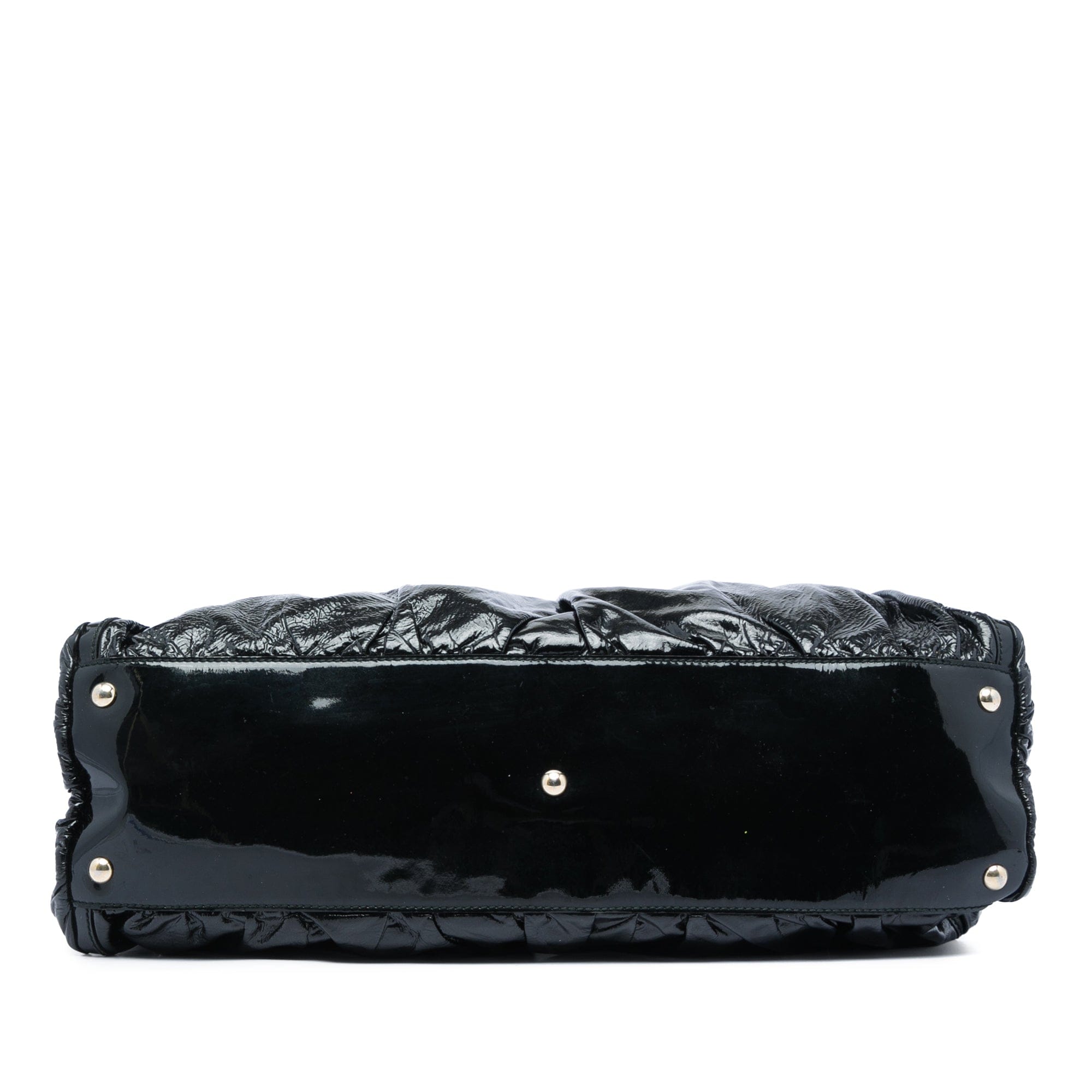 Gucci Patent Abbey D Ring Shoulder Bag