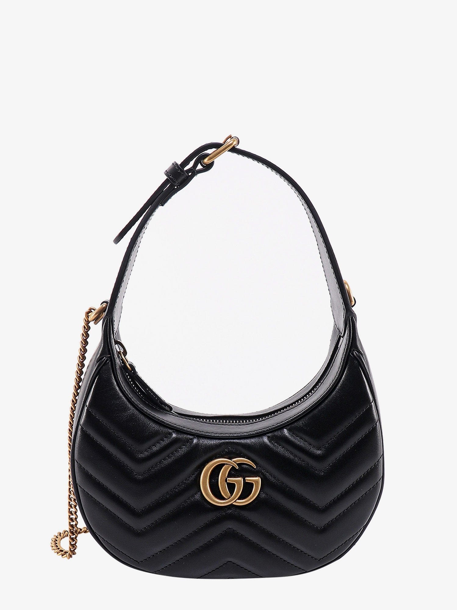 Gucci GG Marmont quilted leather shoulder bag with metal GG logo