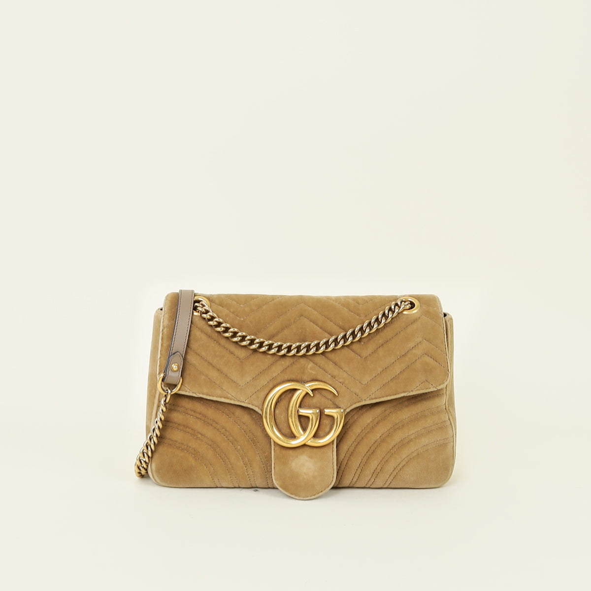 Gucci Goyard Cumin GG Marmont Velvet Large Shoulder Bag
