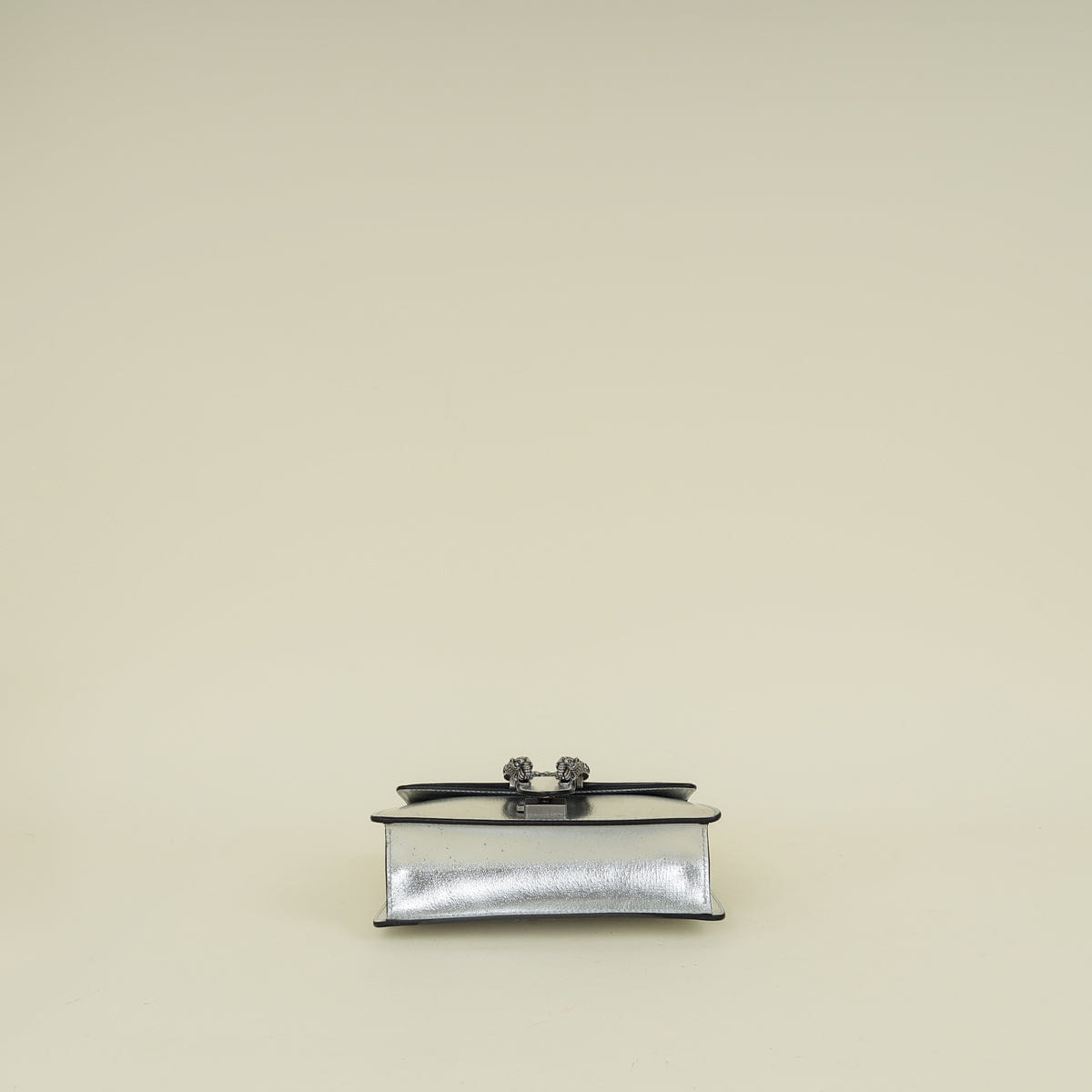 Gucci Metallic Silver Crystal Dionysus Shoulder Bag