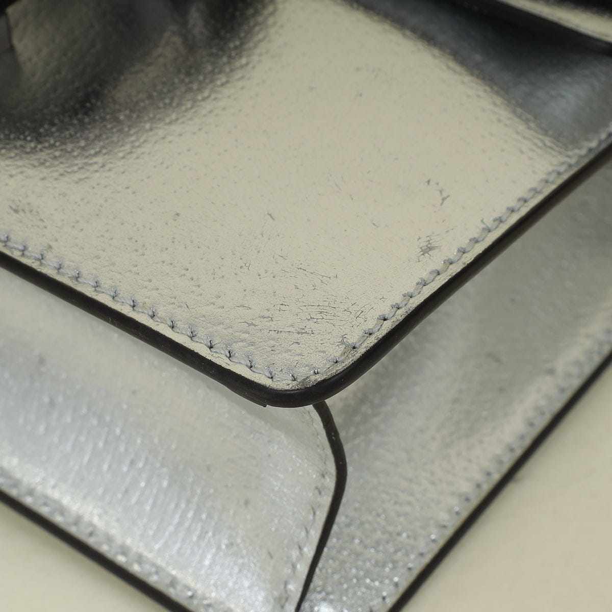 Gucci Metallic Silver Crystal Dionysus Shoulder Bag